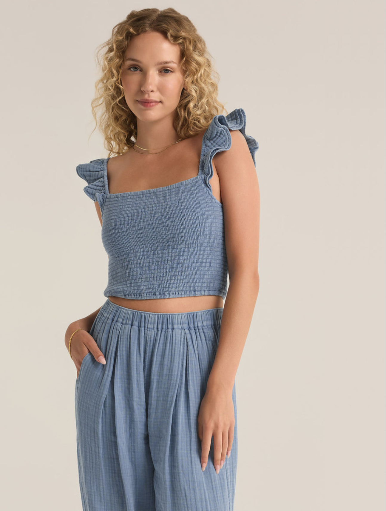 Hera Gauze Crop Top