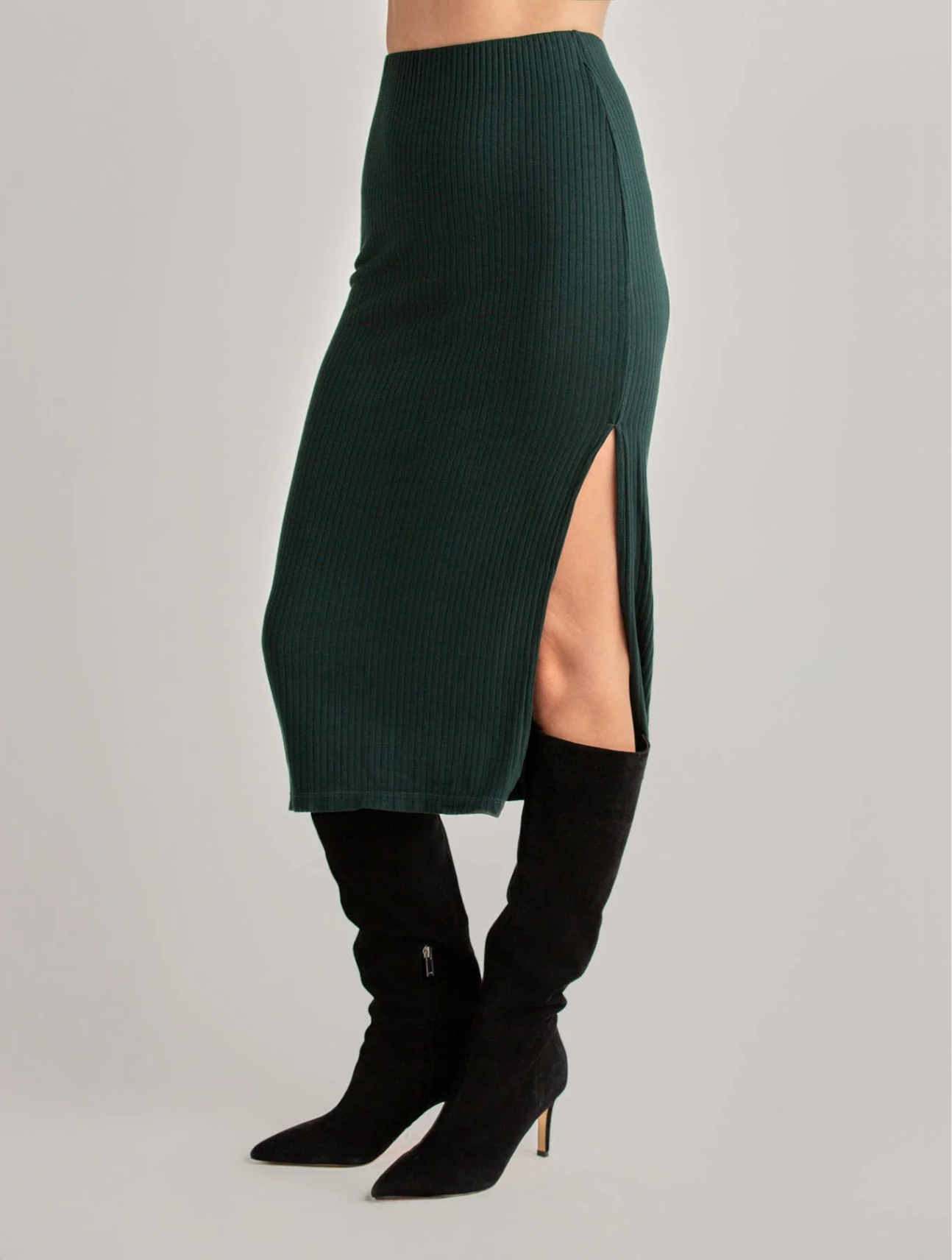Clean Waist Knit Skirt