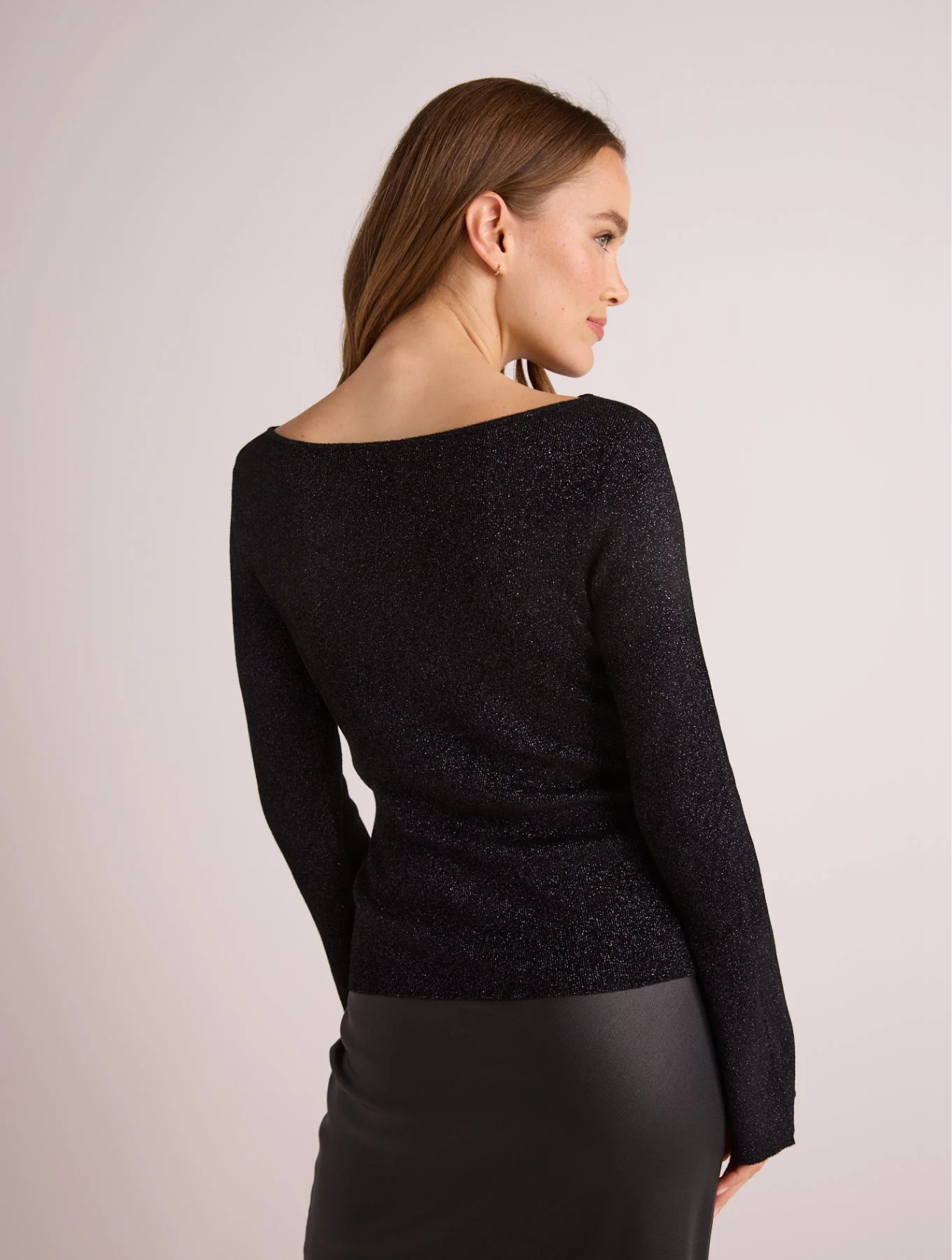 Boatneck Long Sleeve Sweater