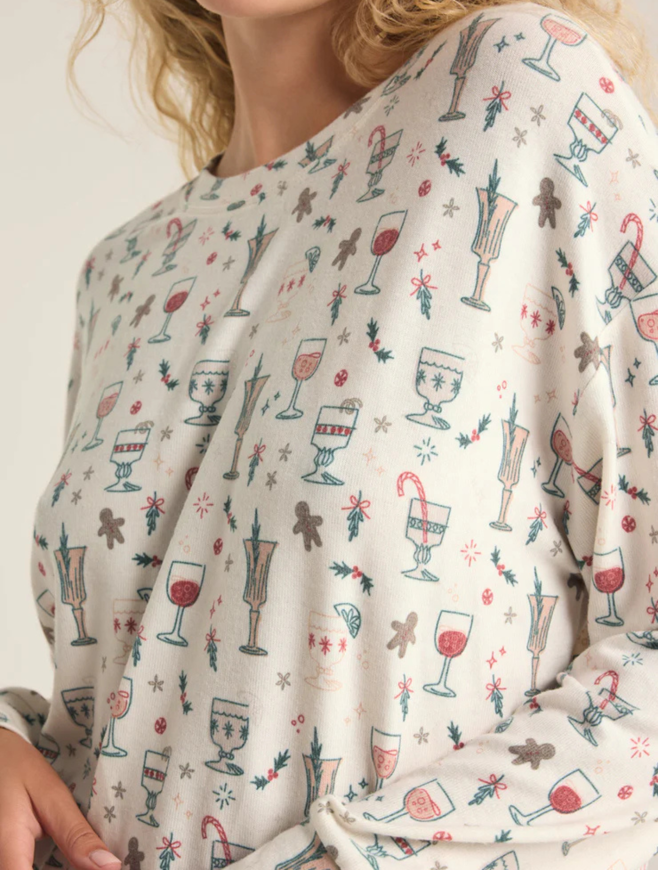 Holiday Spirits Brushed Knit Top