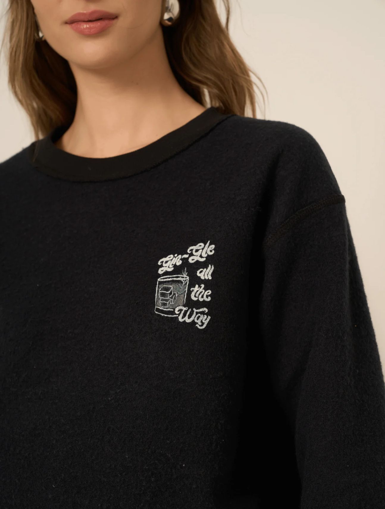 Prosecco/Gin Holiday Reversible Sweatshirt