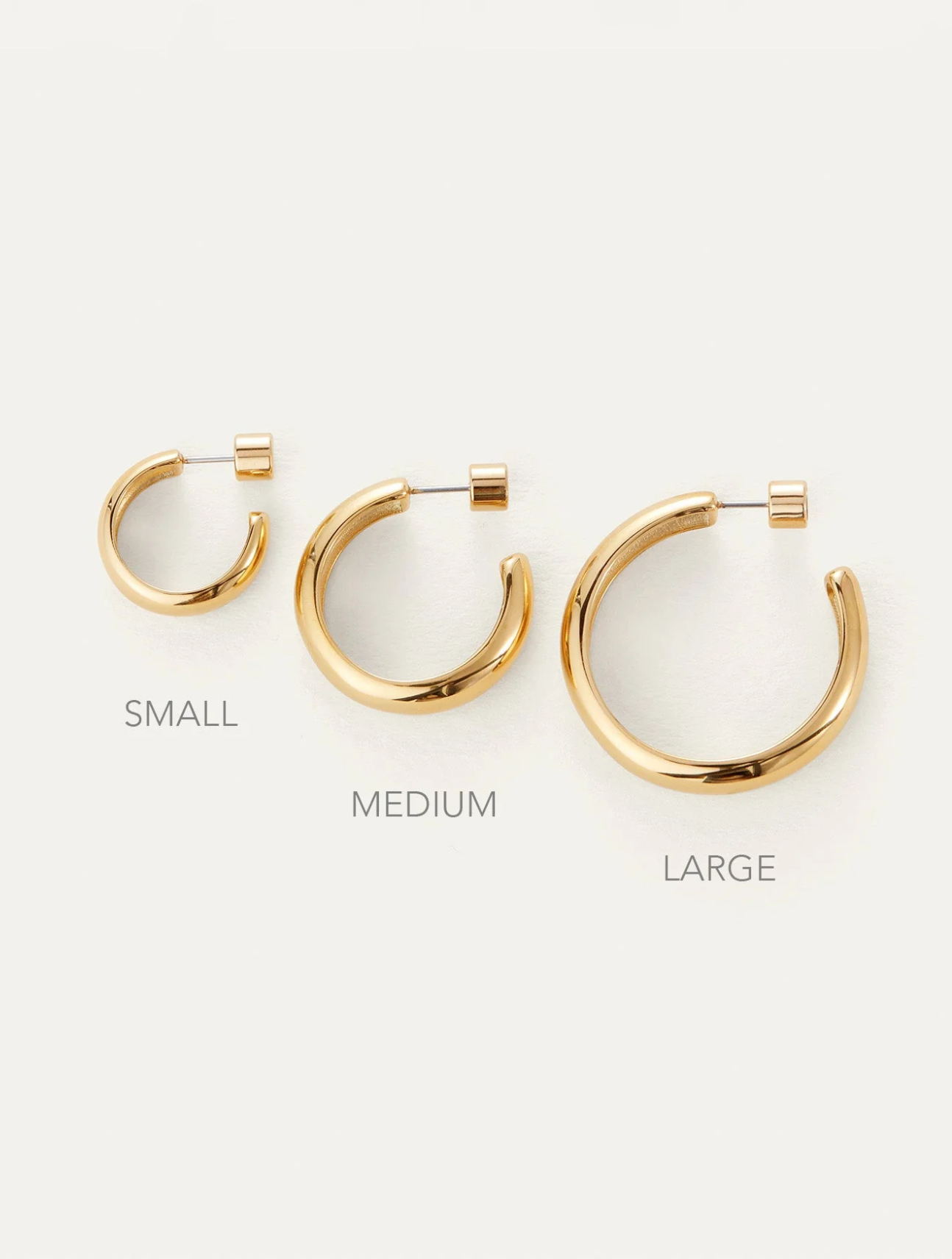 Staple Hoop Earrings - Large
