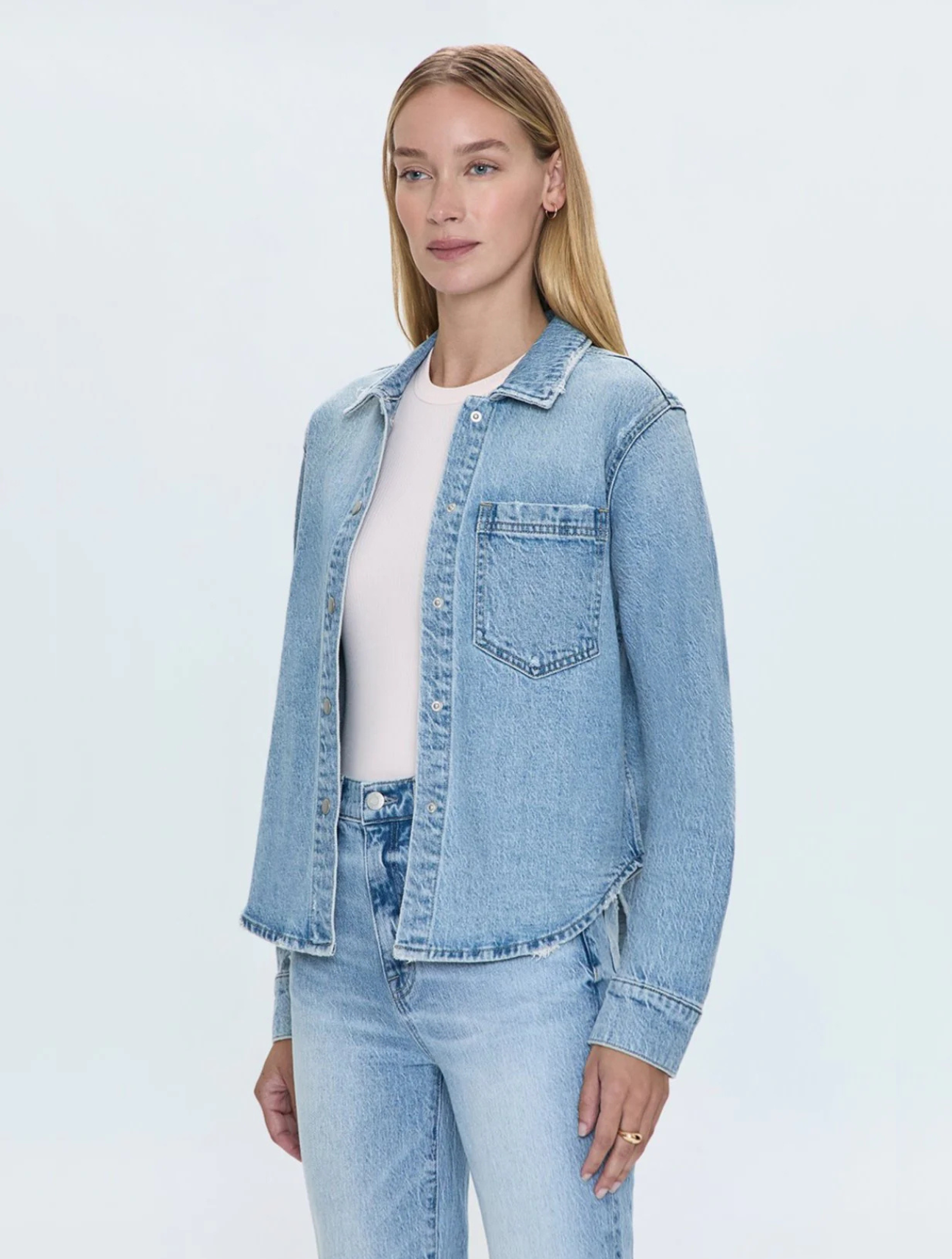 Jules Fitted Denim Shirt