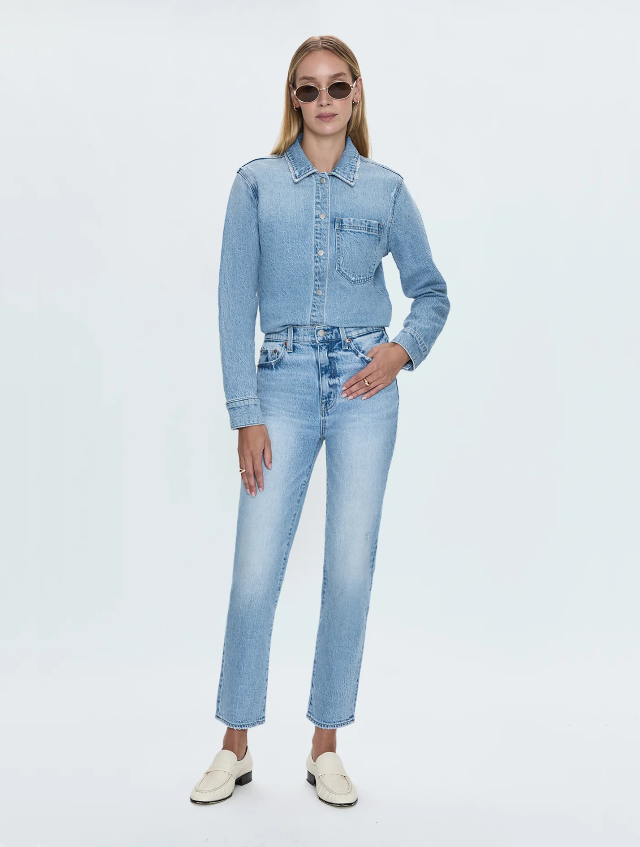Jules Fitted Denim Shirt