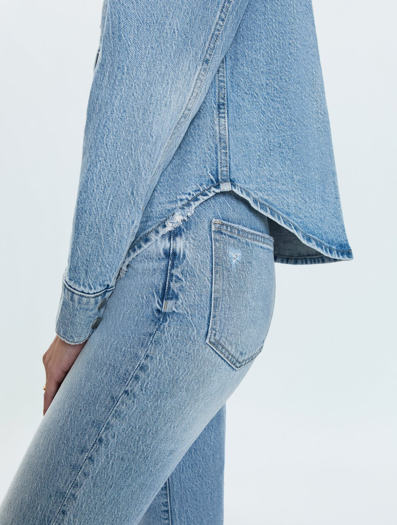 Jules Fitted Denim Shirt
