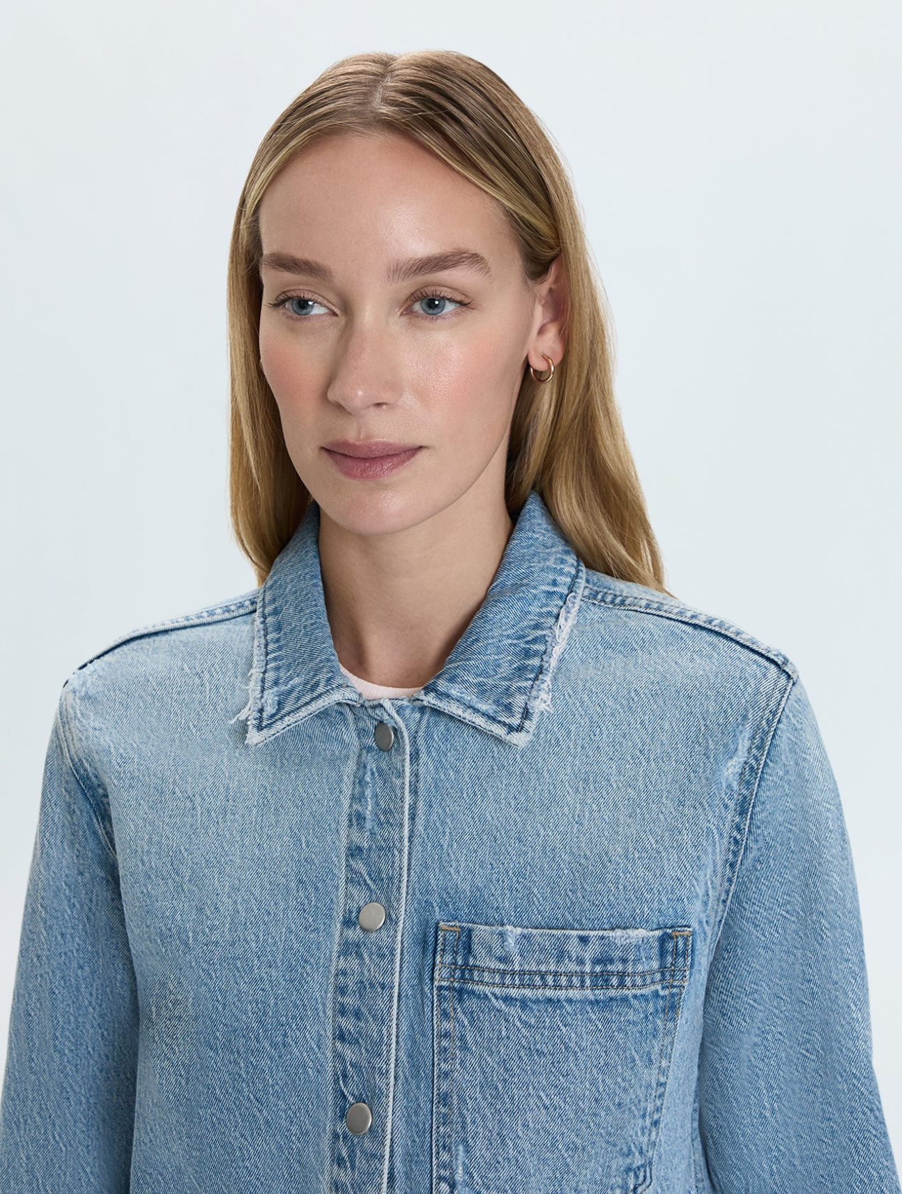 Jules Fitted Denim Shirt