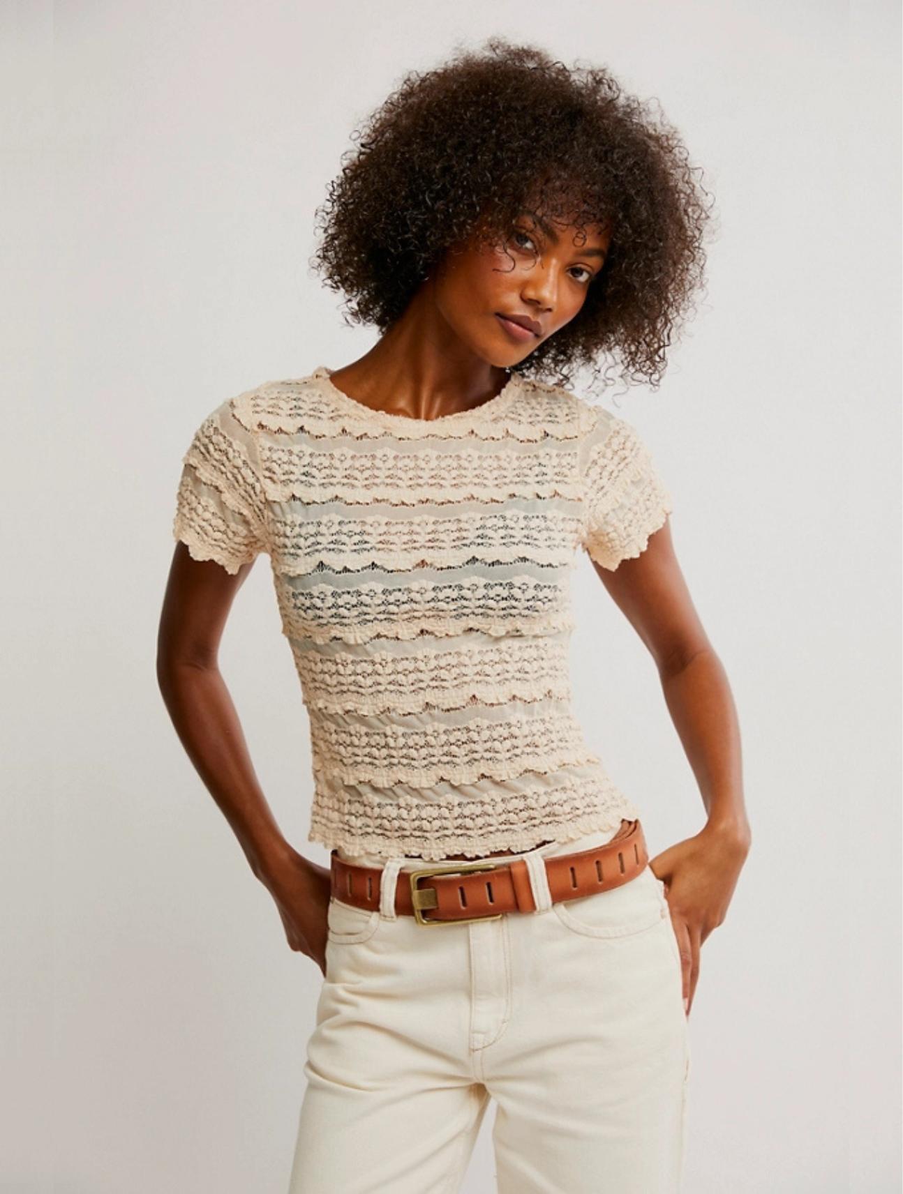 Angelina Lace Tee