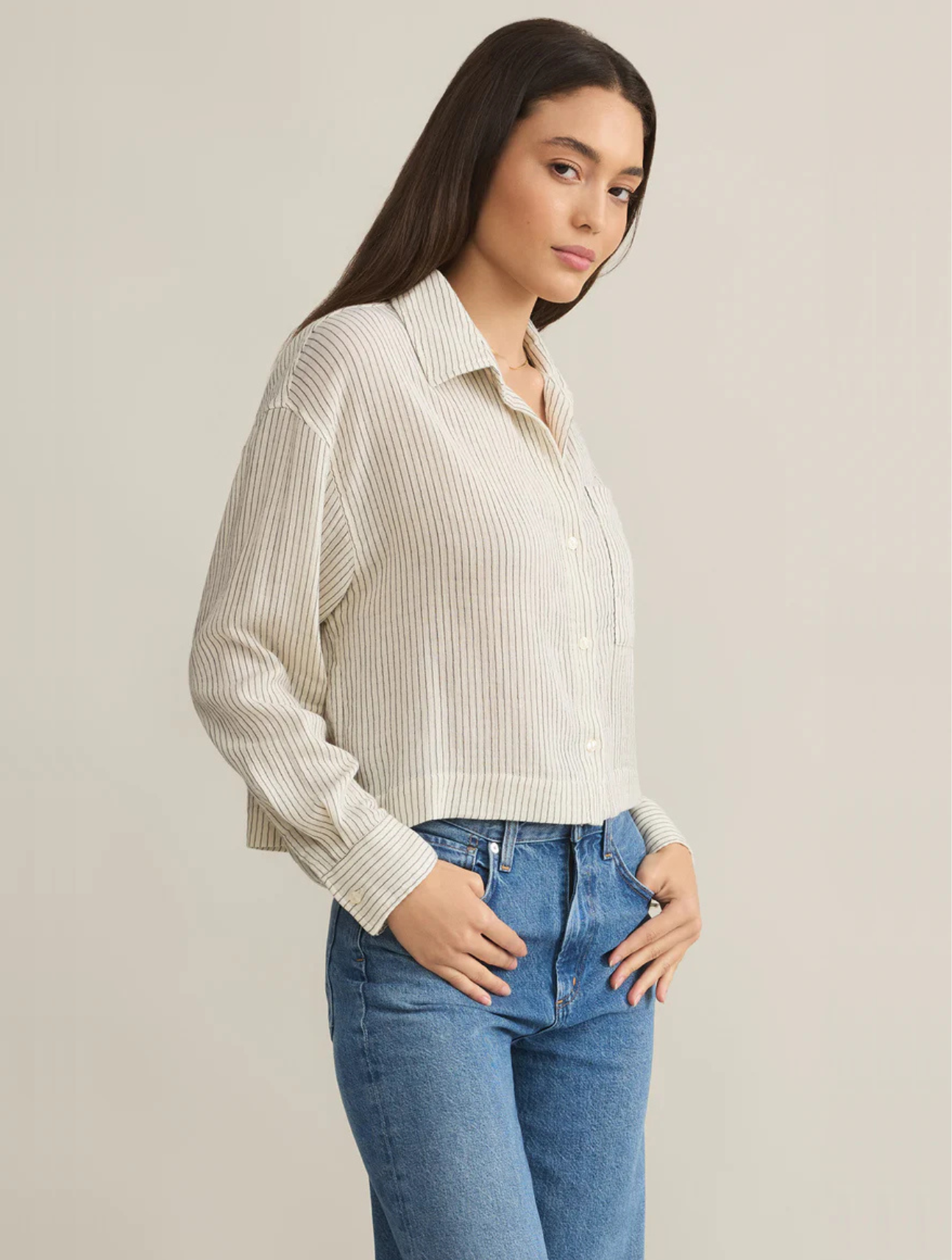 Del Mar Cotton Striped Shirt