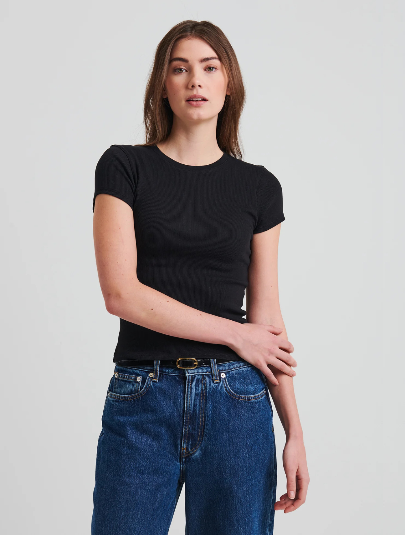 Cotton Modal Rib Baby Tee