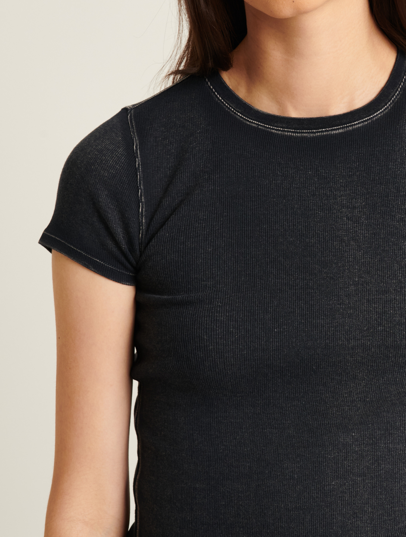 Cotton Modal Vintage Rib Baby Tee