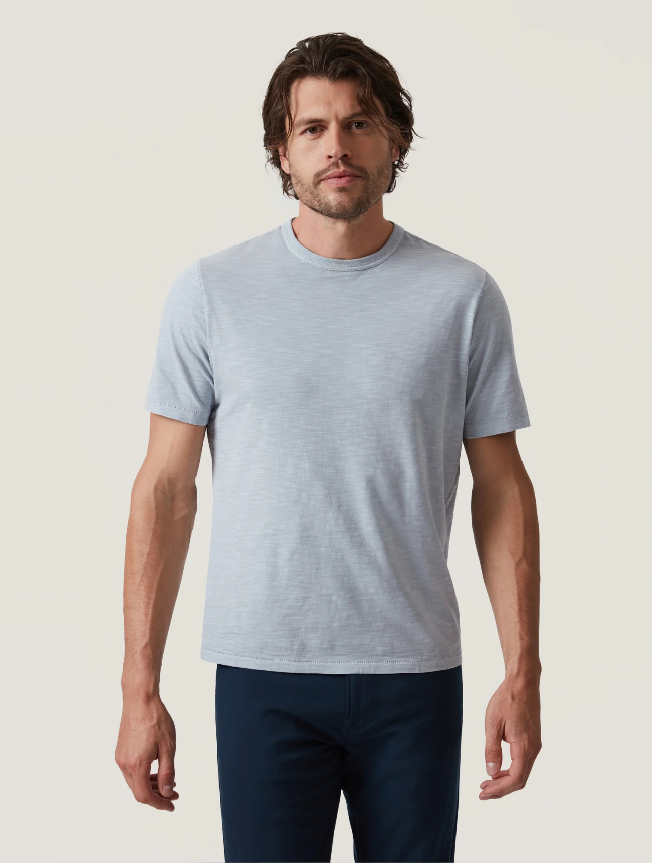 Slub Crew Neck T-Shirt