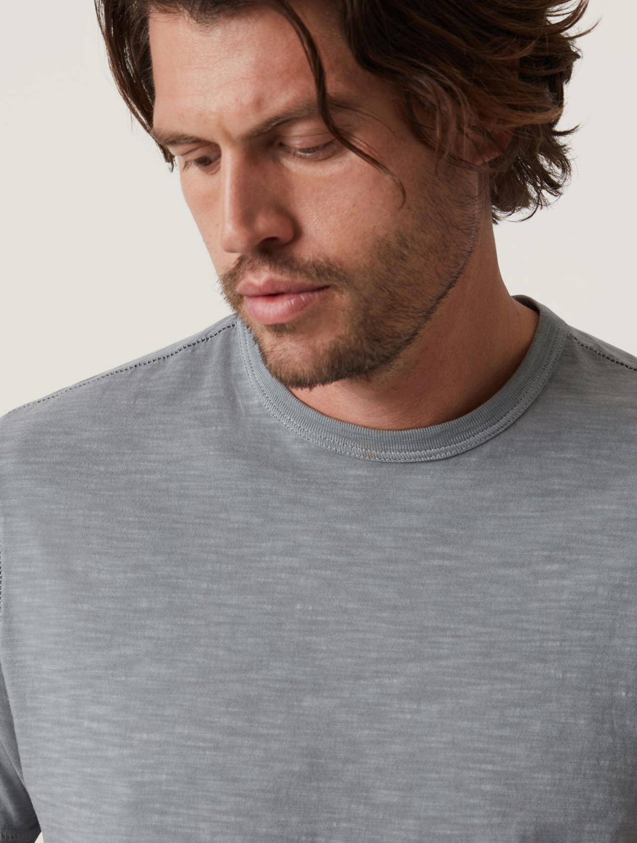 Slub Crew Neck T-Shirt