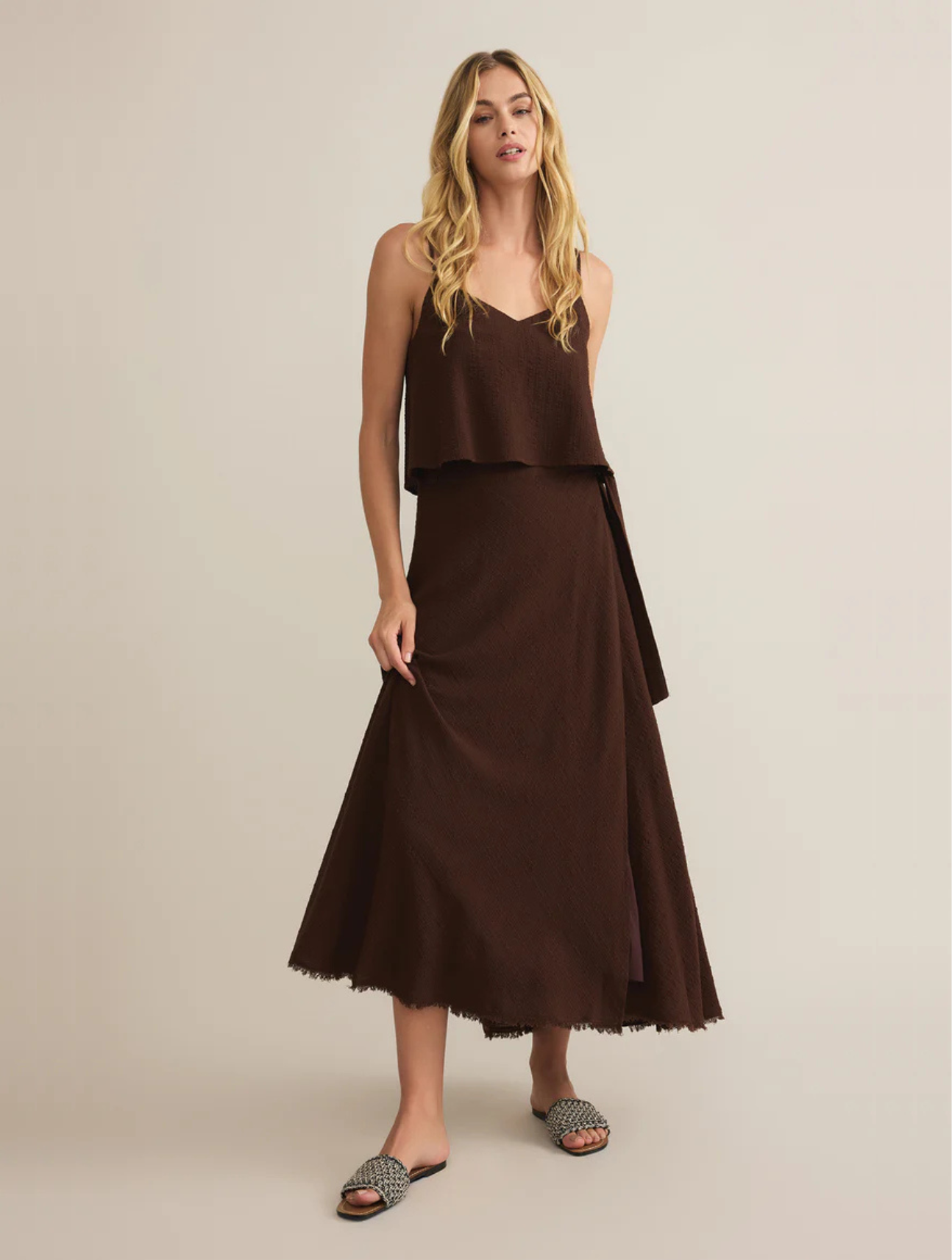 Salerno Wrap Midi Skirt