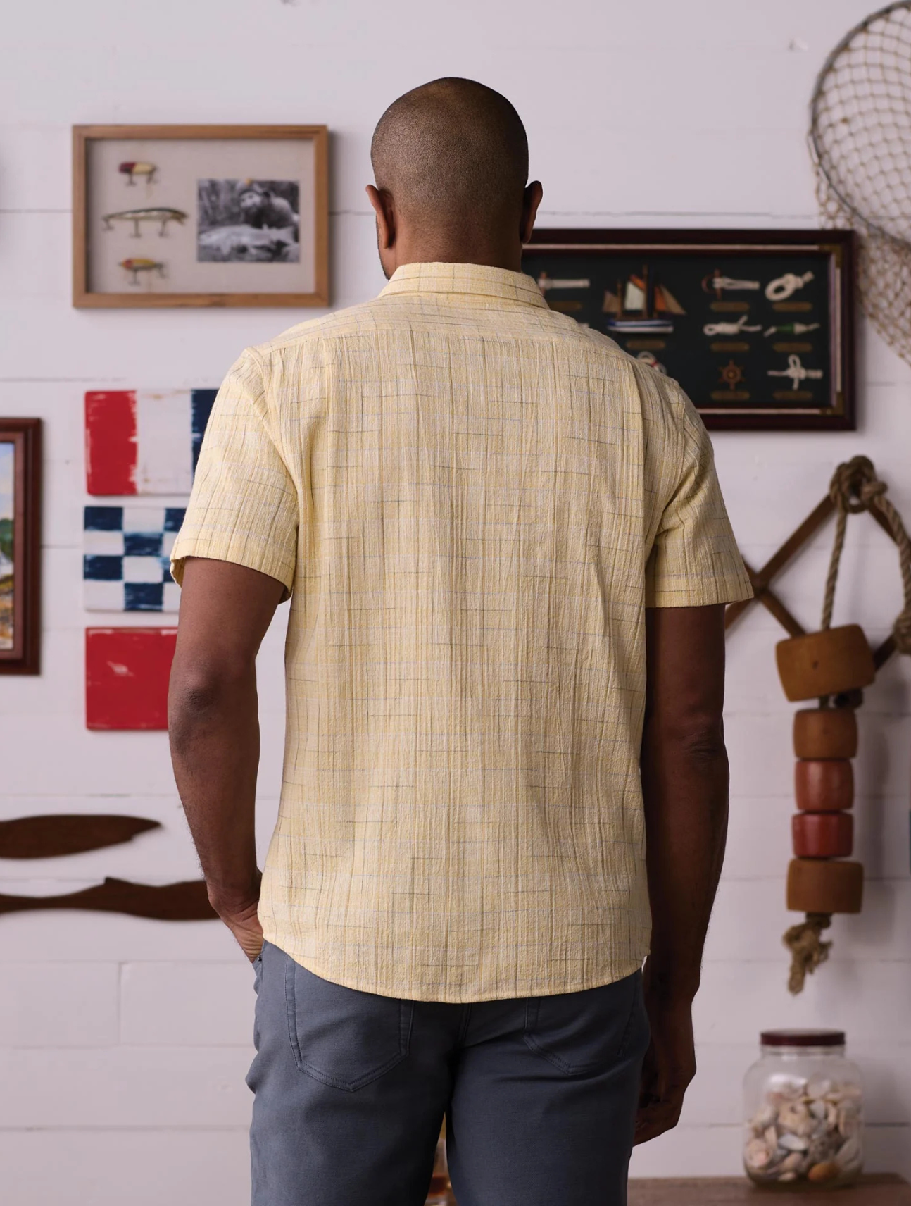 Freshwater Short Sleeve Button Up
