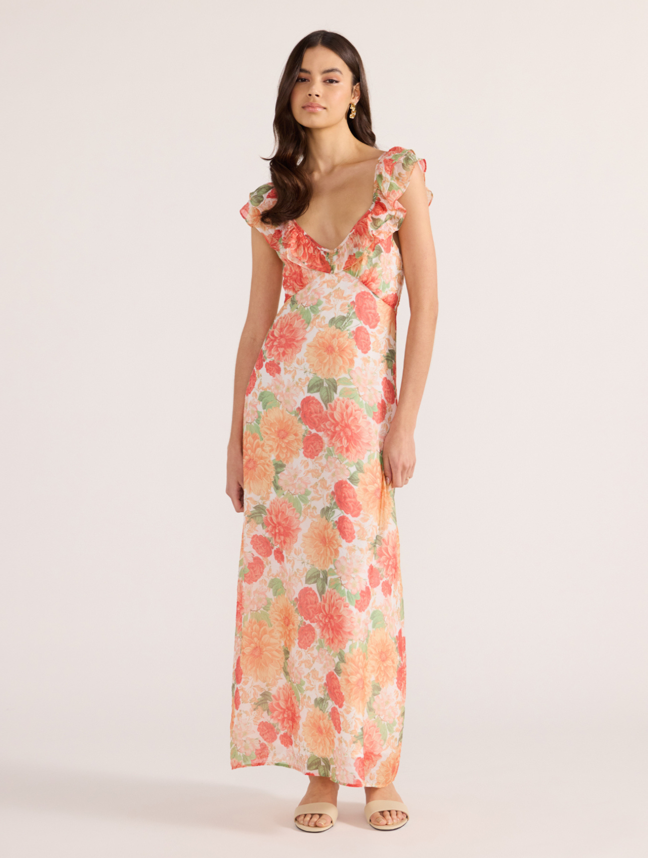 Aida Frill Maxi Dress
