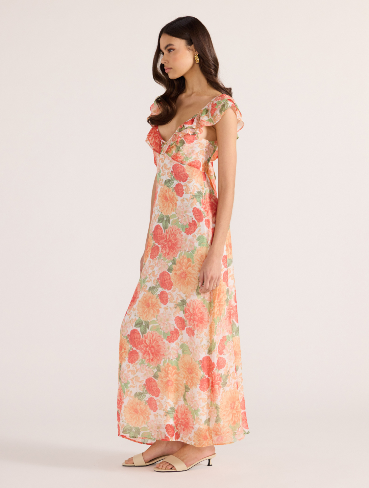 Aida Frill Maxi Dress