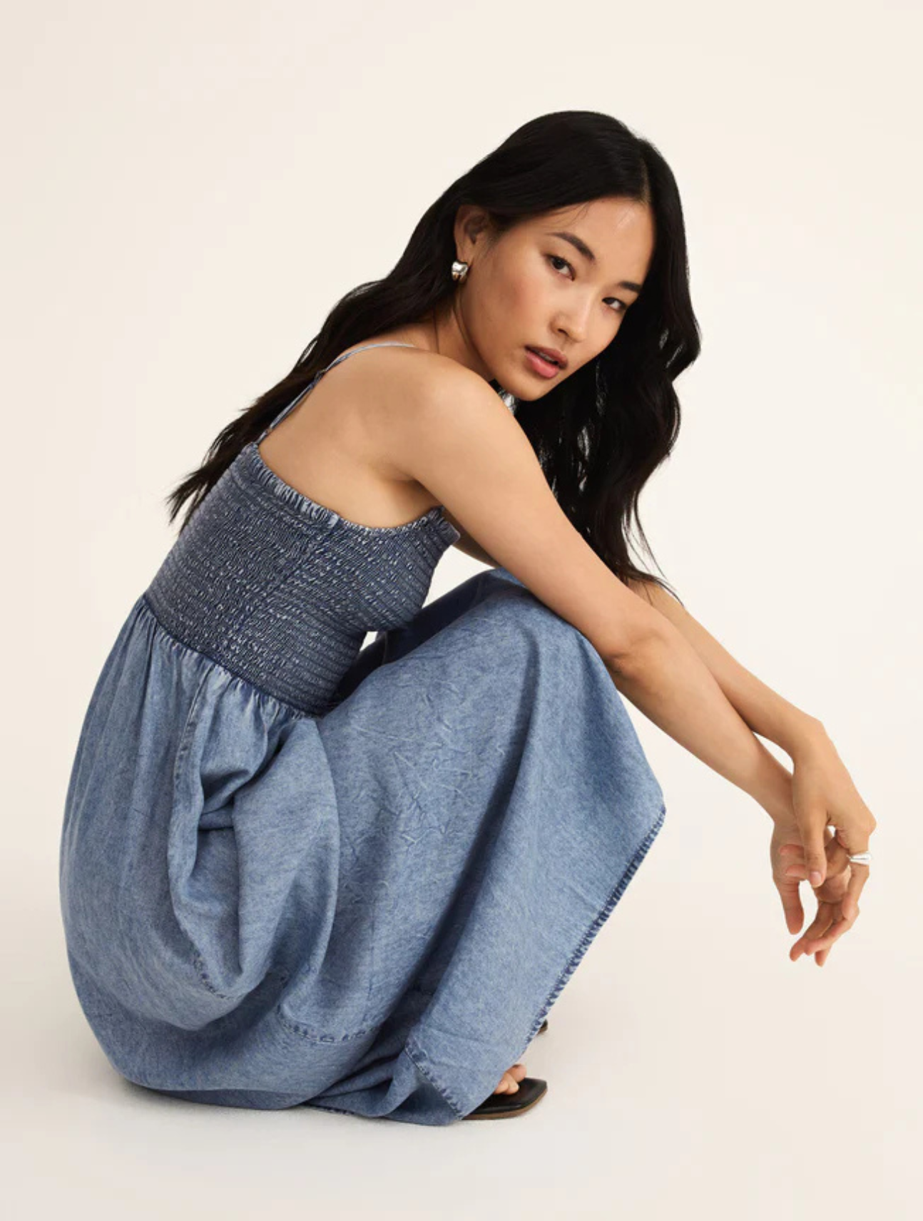 Bayside Chambray Midi Dress