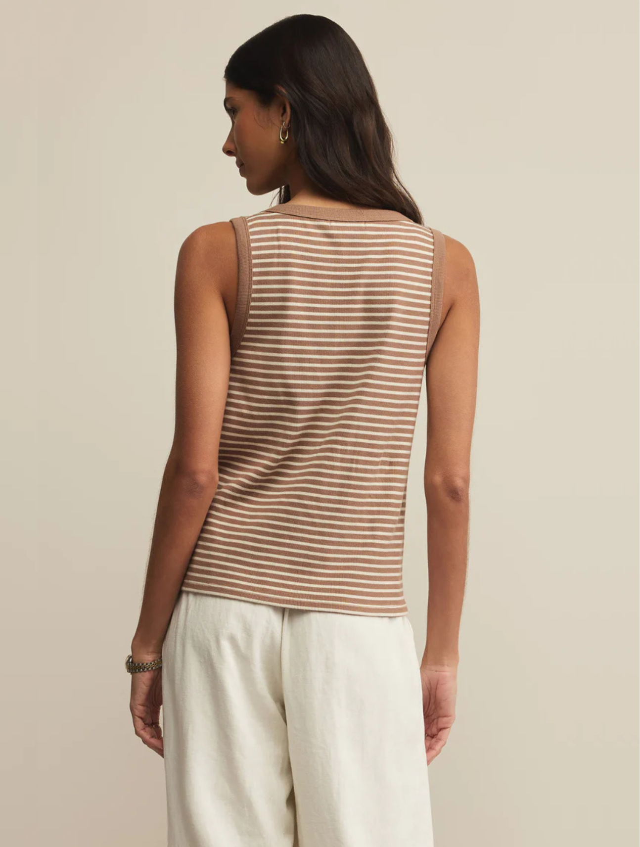 Elin Stripe Rib Tank
