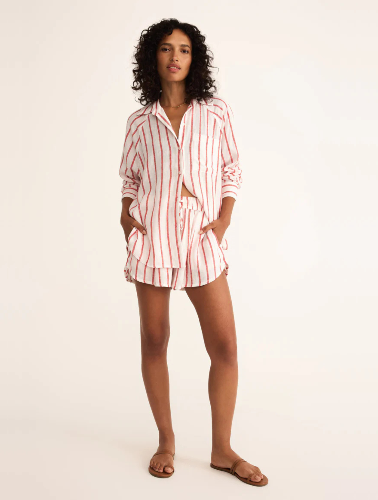 The Perfect Linen Striped Top