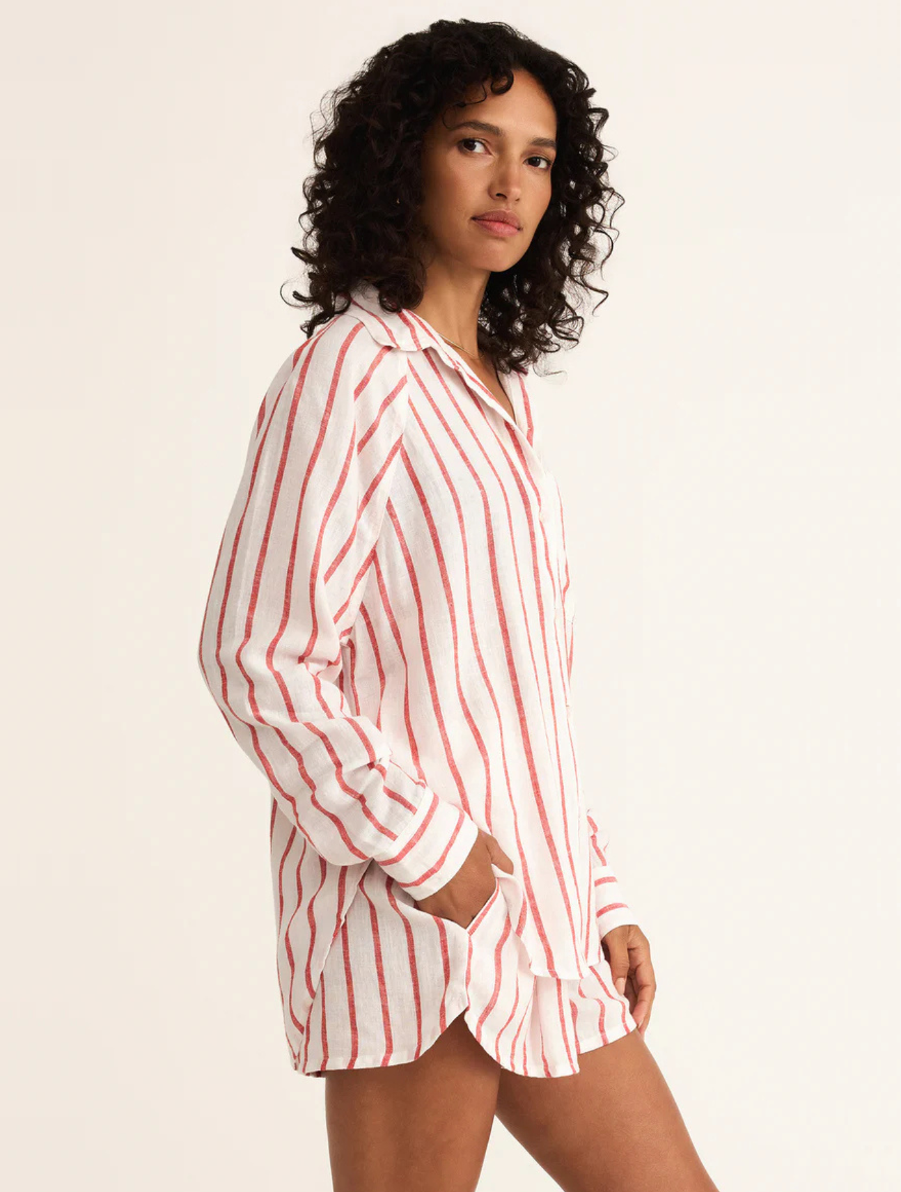 The Perfect Linen Striped Top