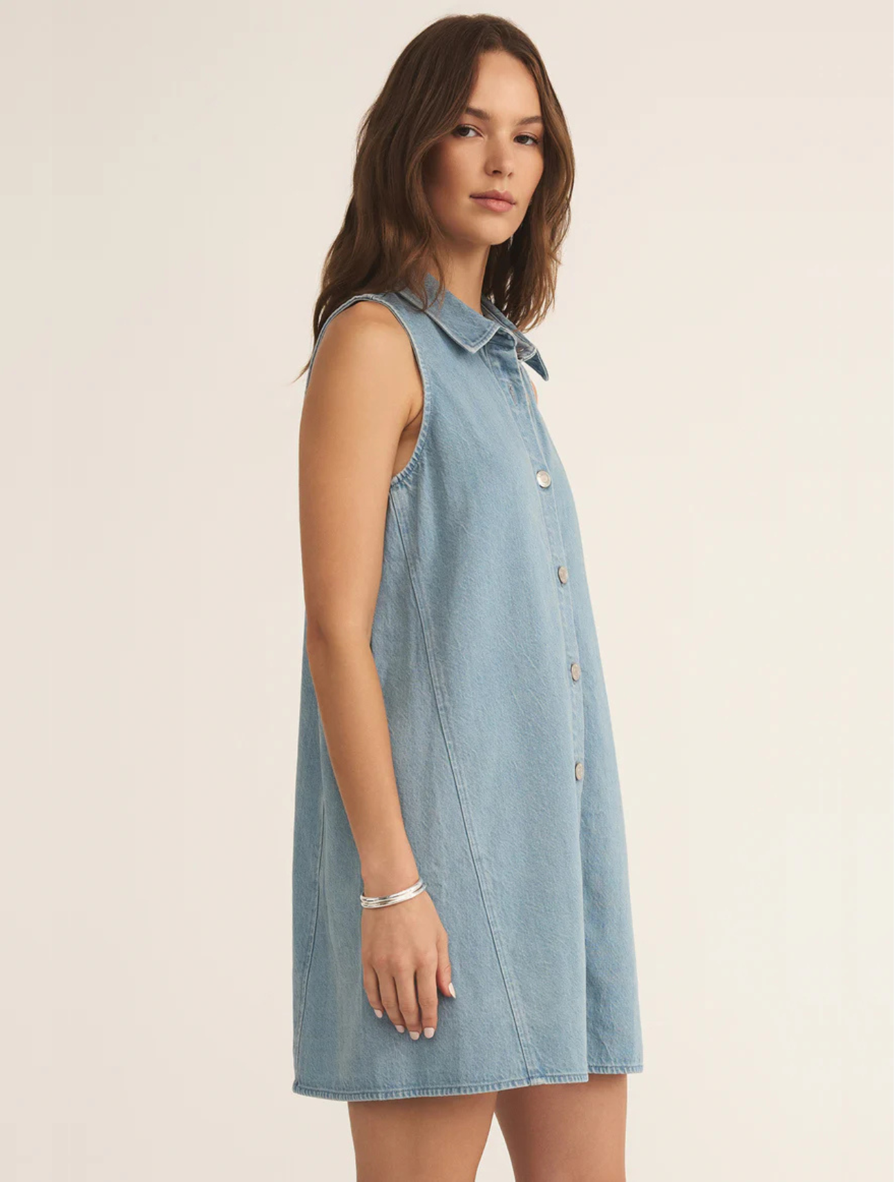 New Light Denim Mini Dress