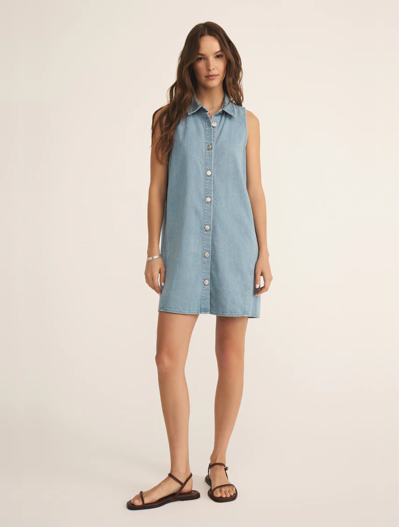 New Light Denim Mini Dress
