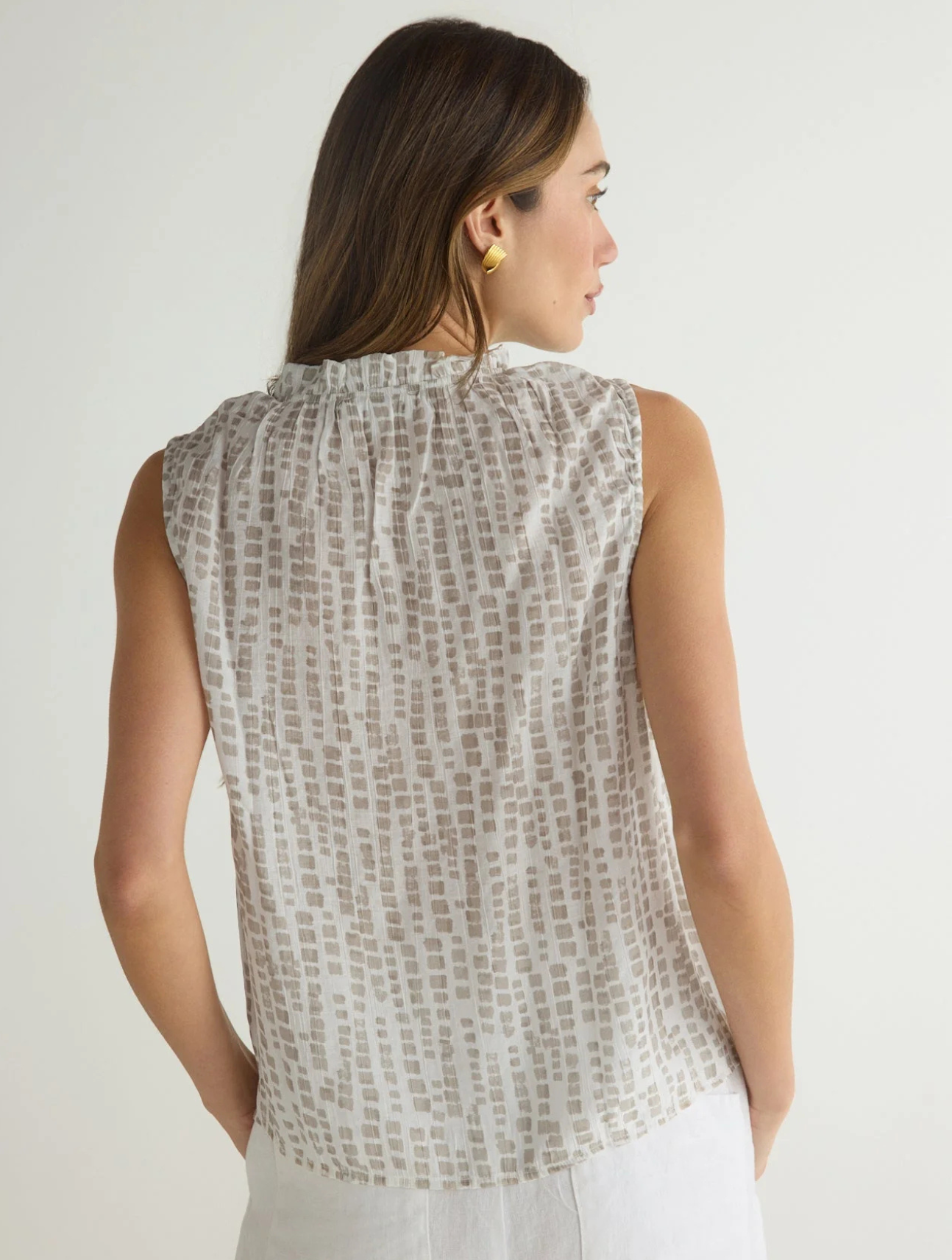 Ruffle Neck Tank