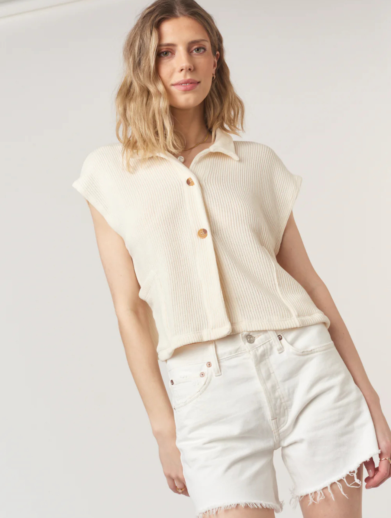 Fernanda Button Front Tee