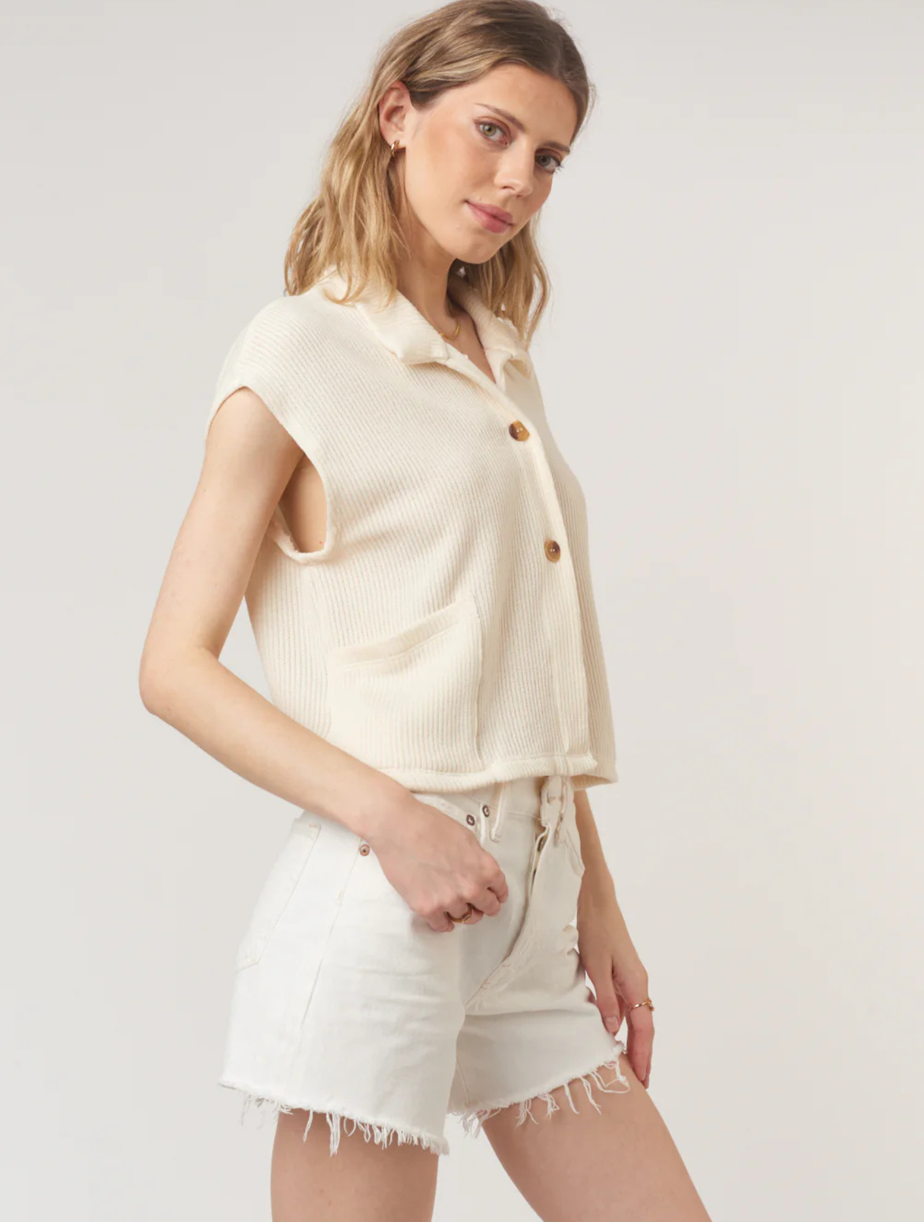 Fernanda Button Front Tee