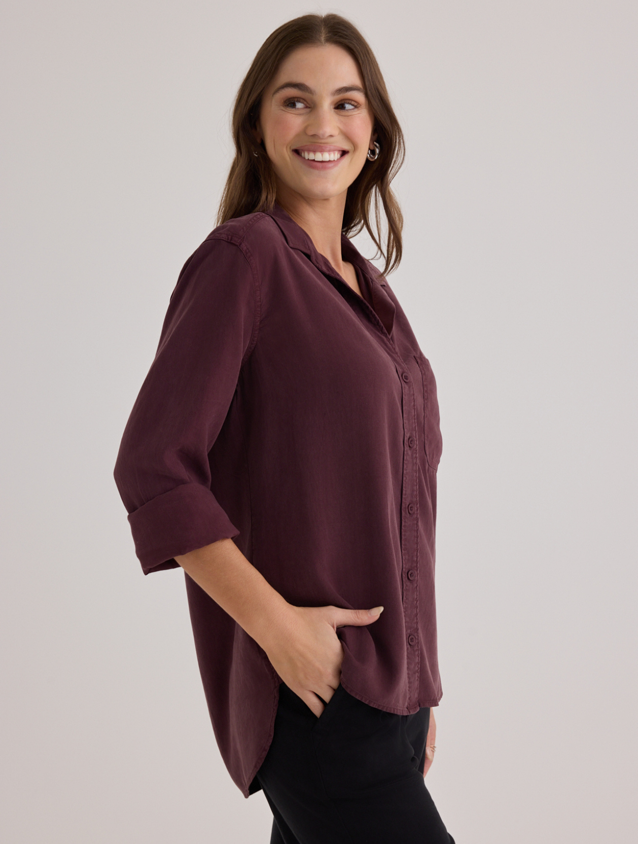 Shirt Tail Button Down