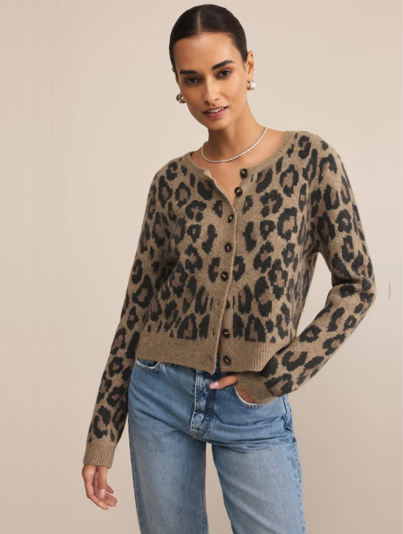 Outlook Leopard Cardigan