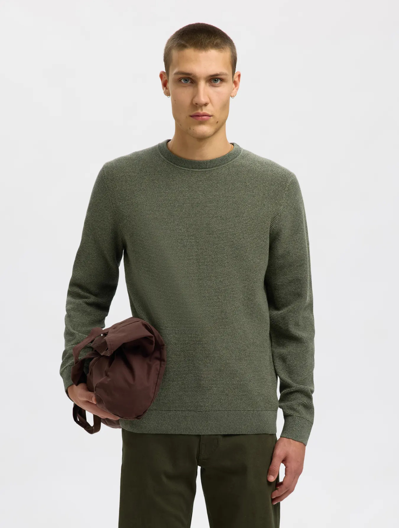 Ross Knit Structure Crew Neck