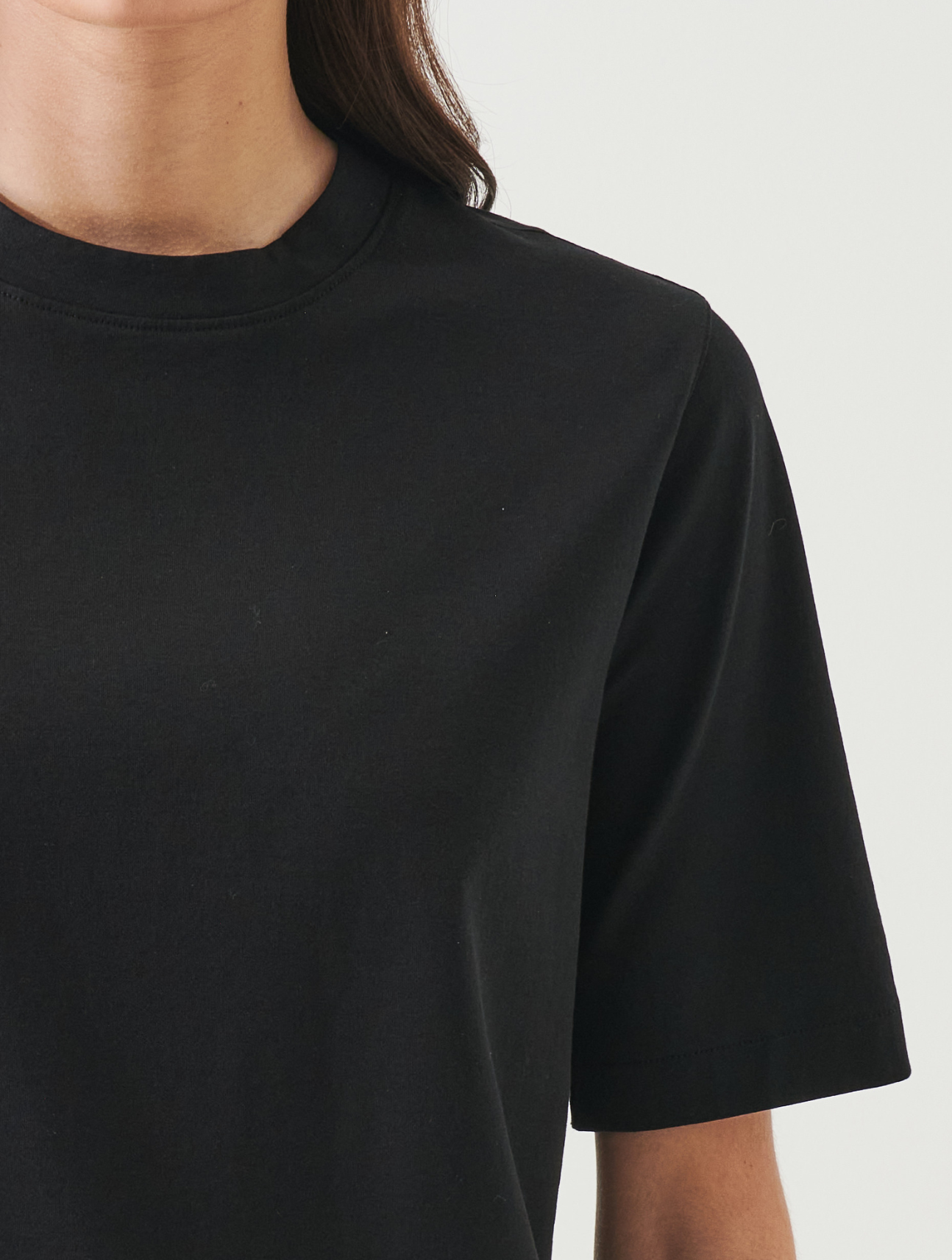 Mercerized Short Sleeve Cotton Crew
