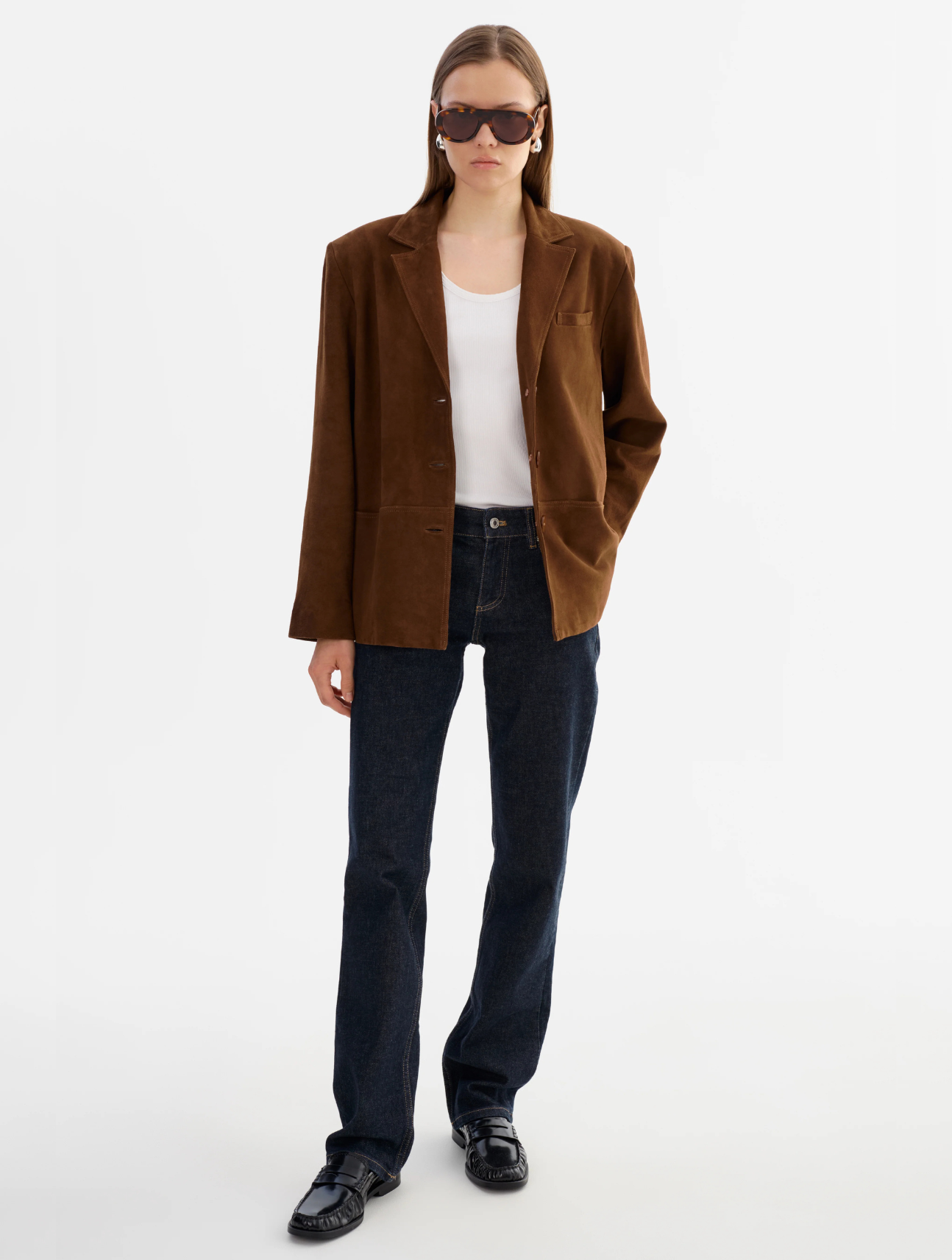 Tori Suede Blazer Jacket