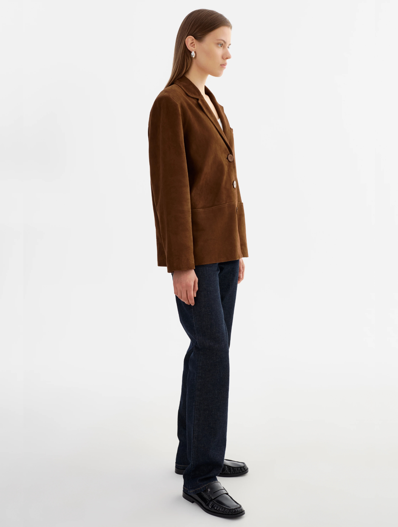 Tori Suede Blazer Jacket
