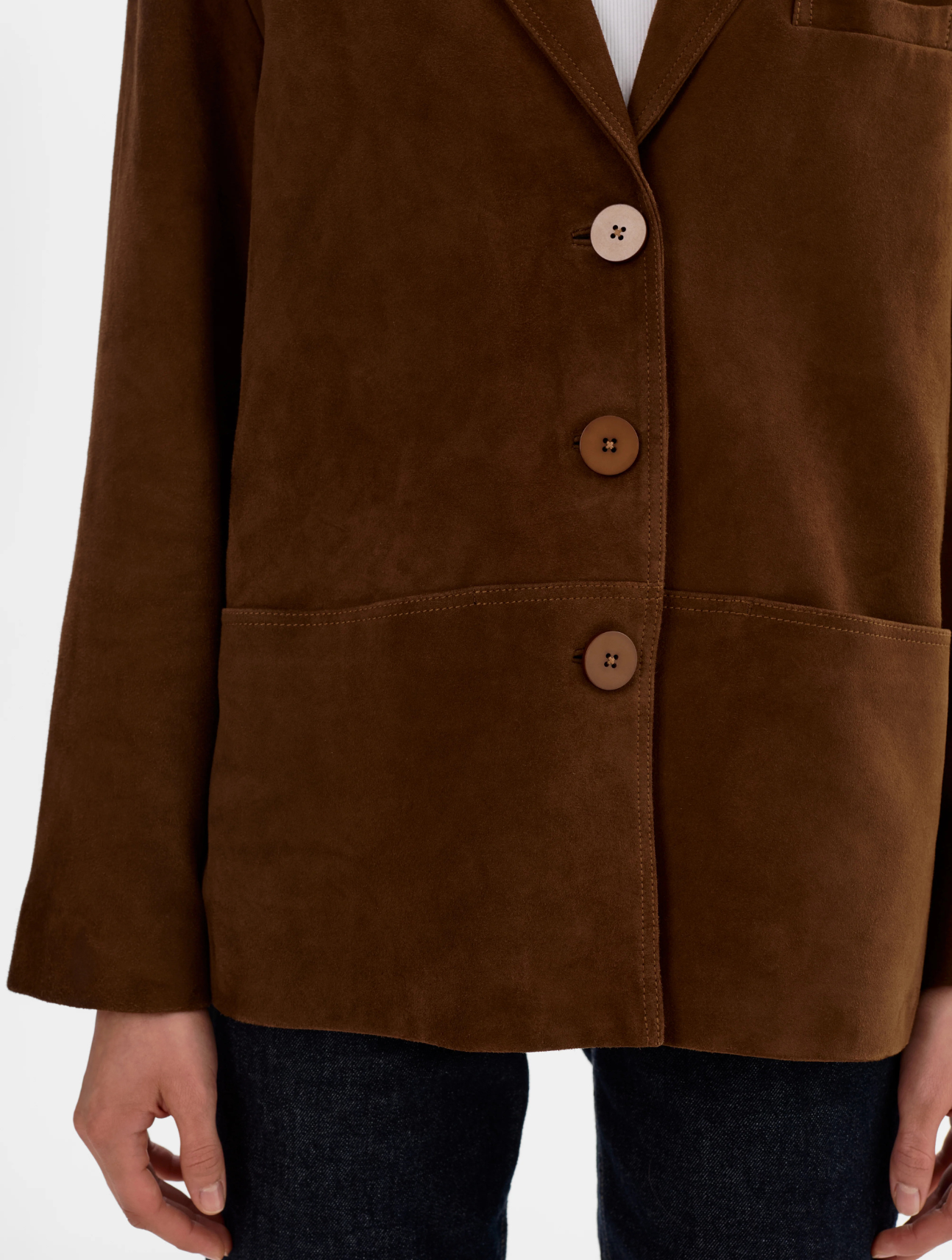 Tori Suede Blazer Jacket