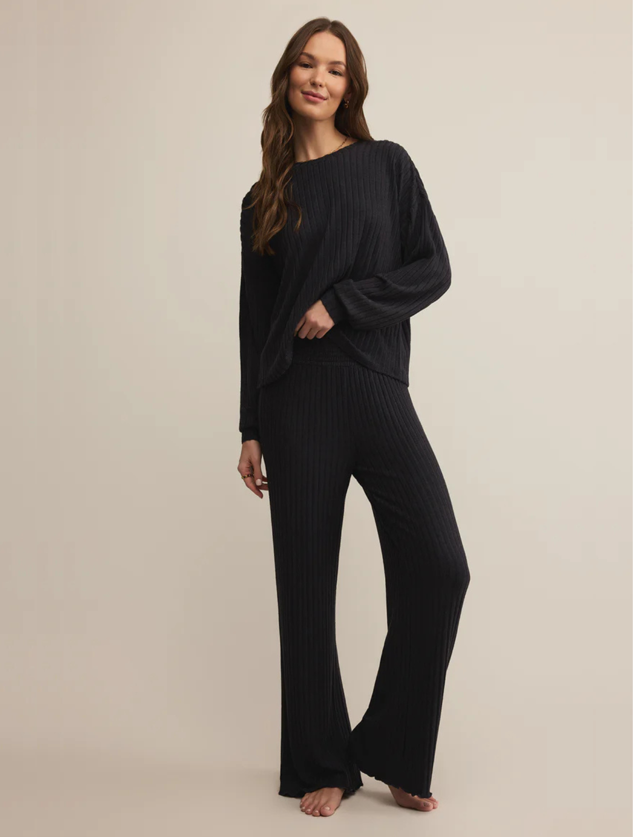 Dawn Smocked Rib Pant