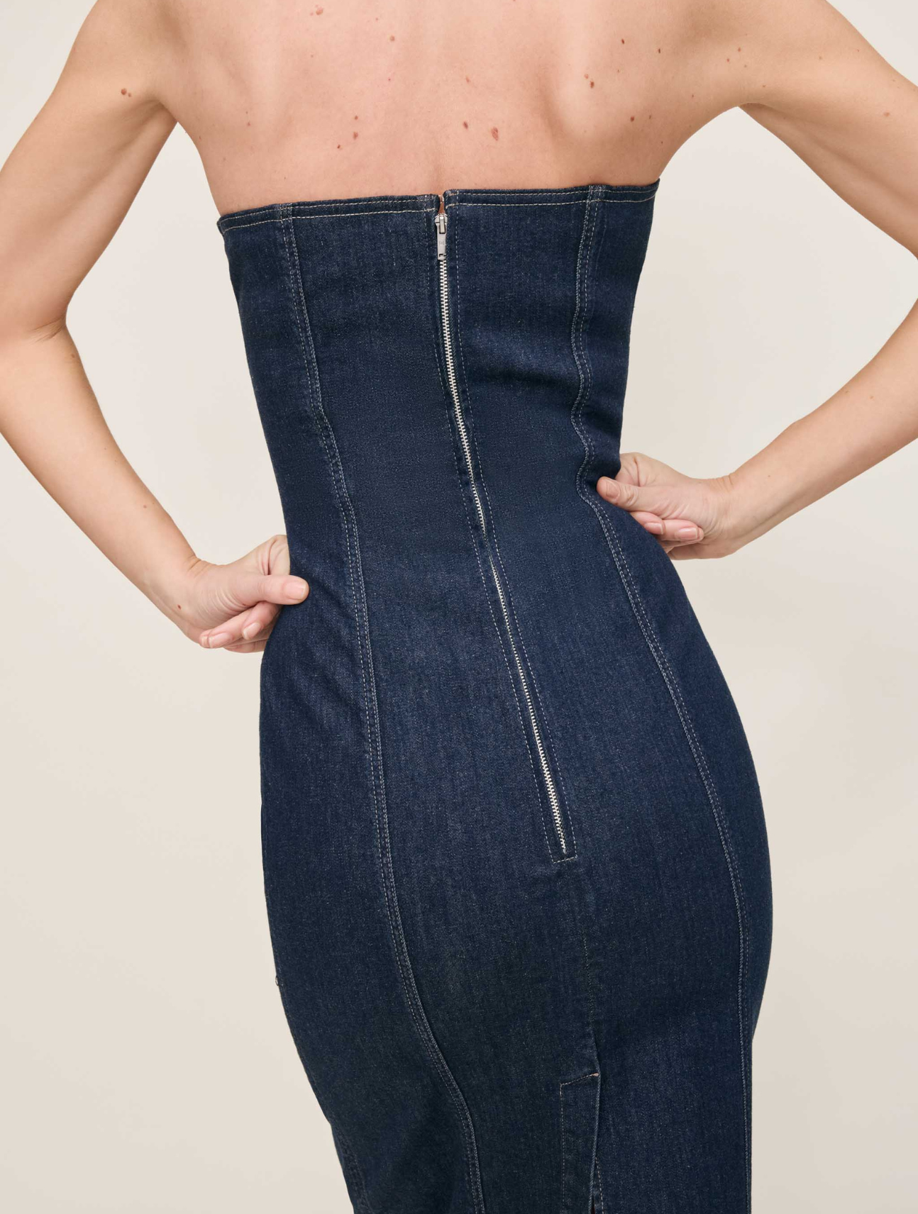 Esme Strapless Midi Dress