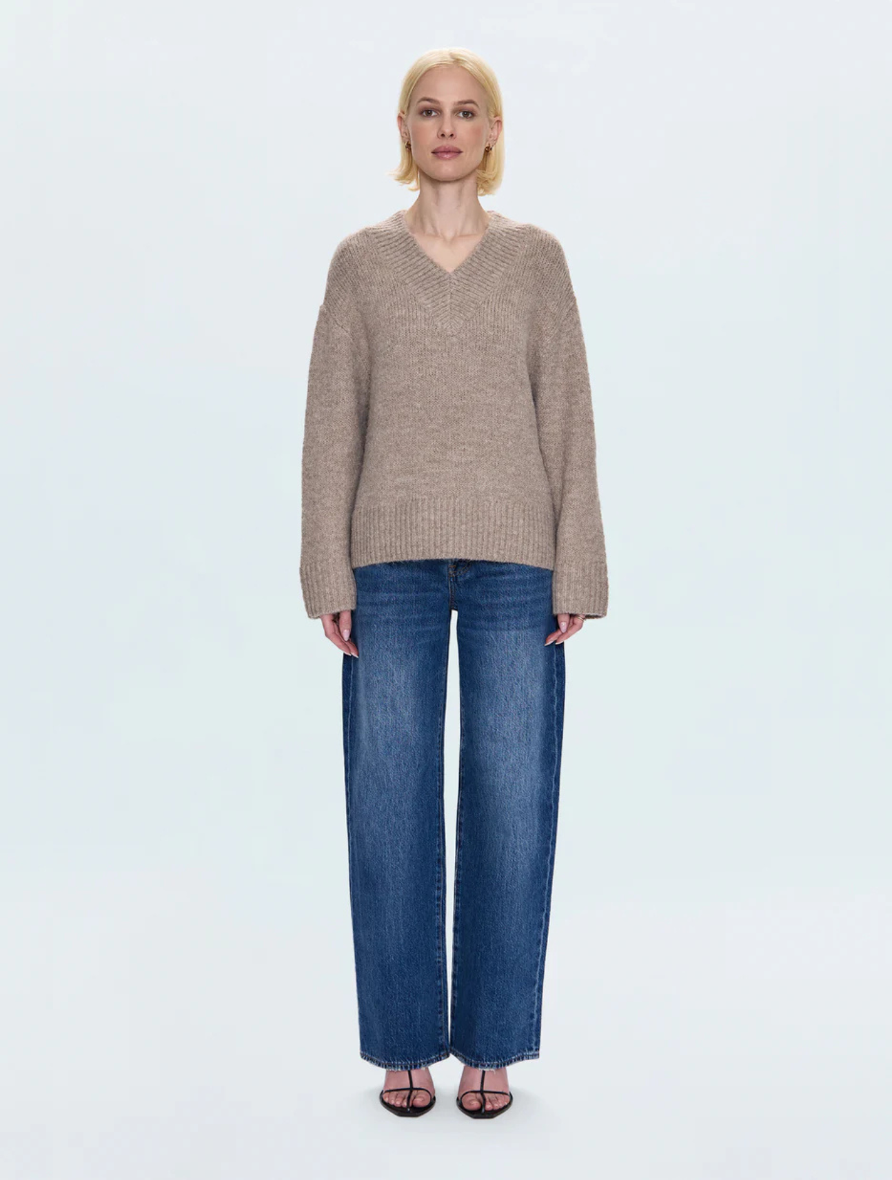 Talia Chunky V-Neck Sweater