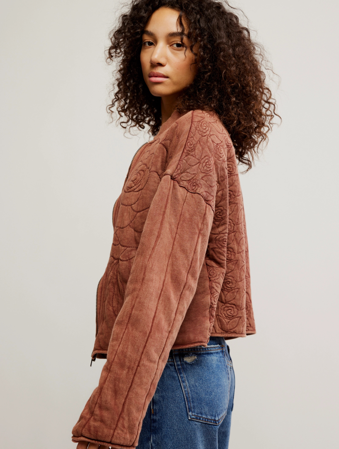 Rose Zip Up