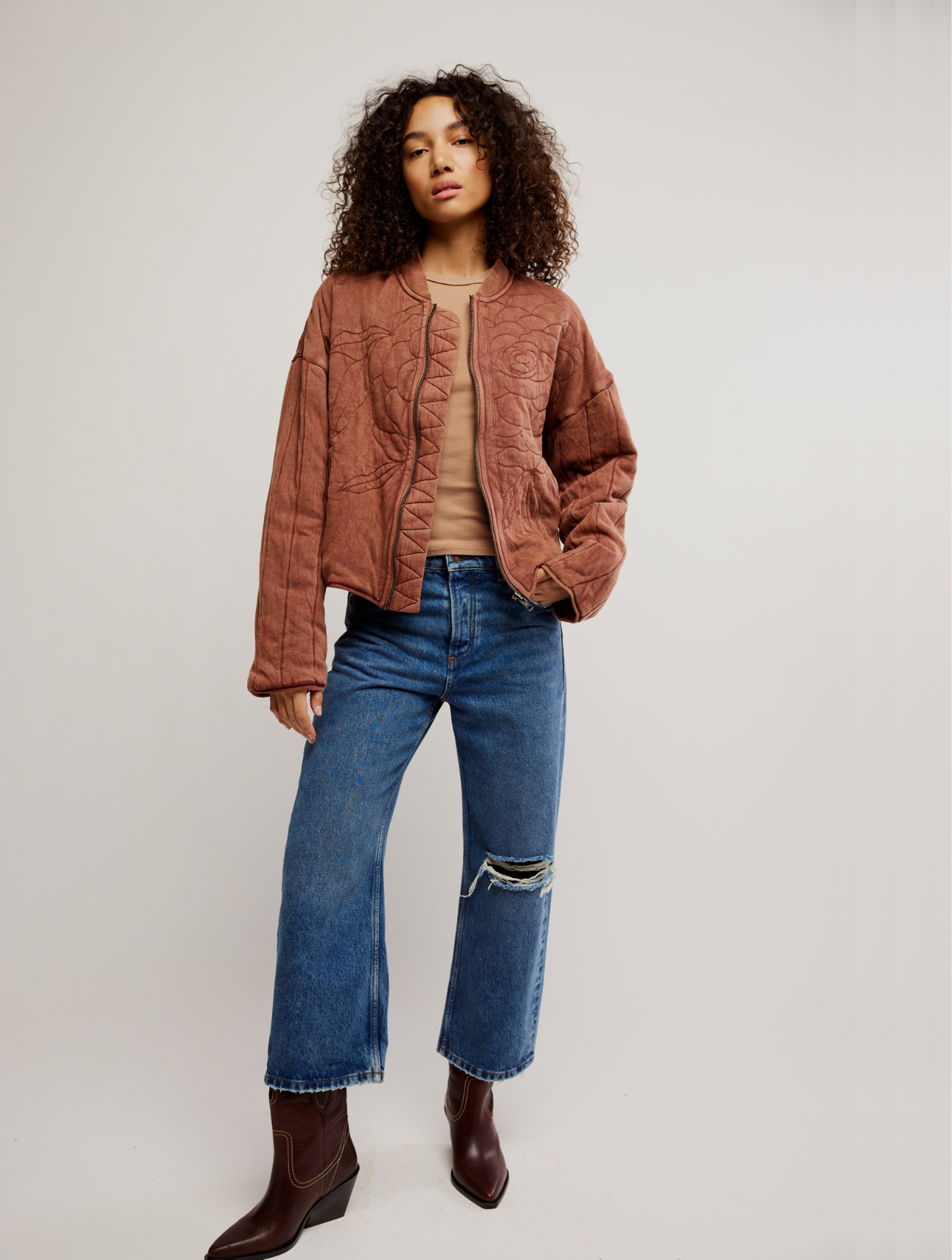 Rose Zip Up