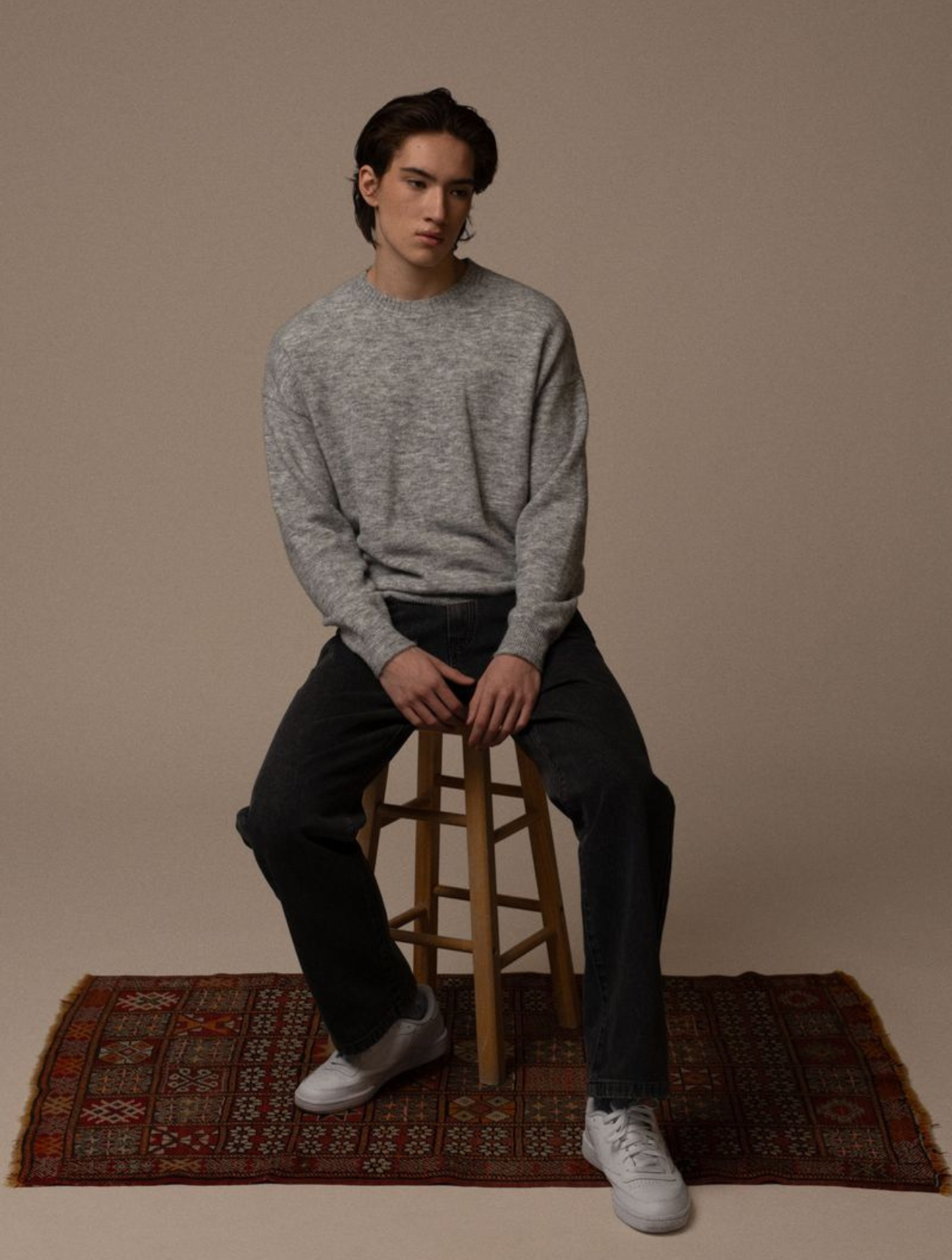 Brushed Knit Crew
