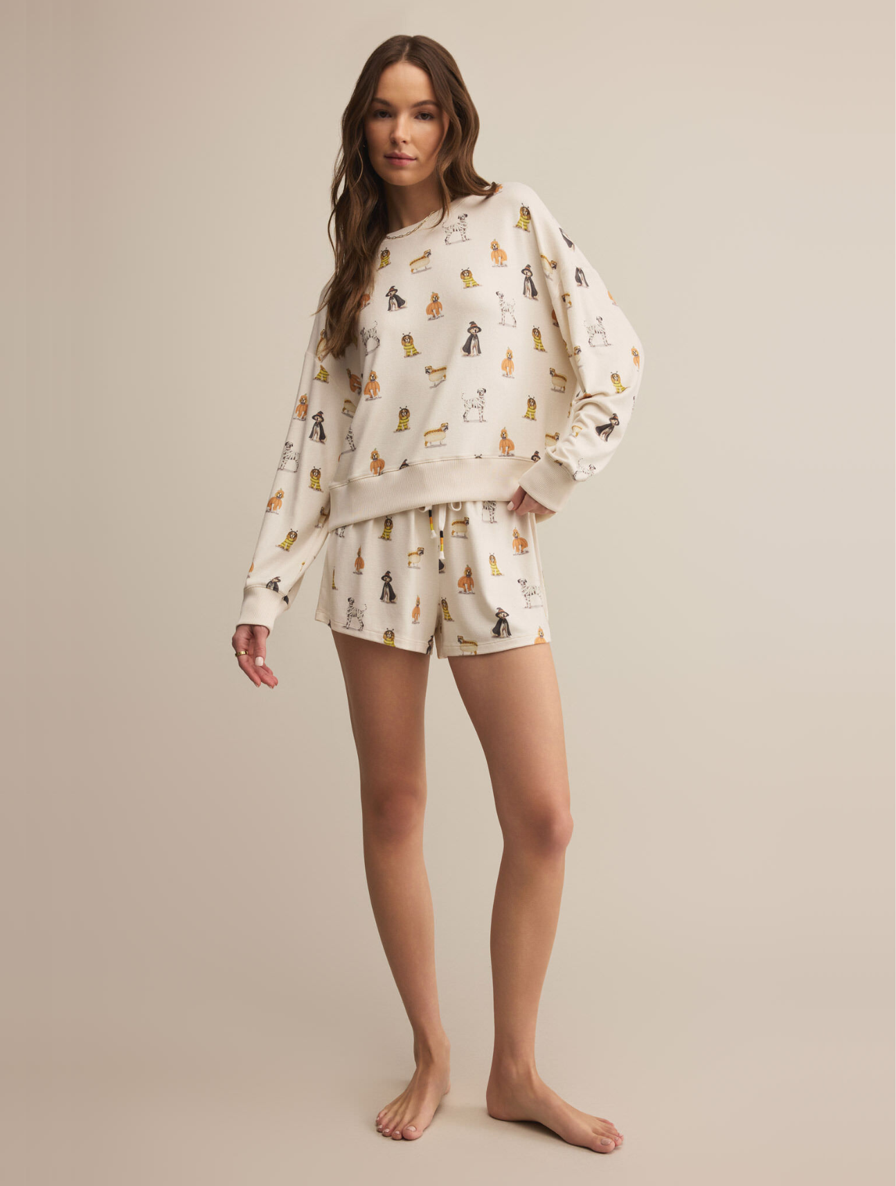 Elle Pup Long Sleeve Top