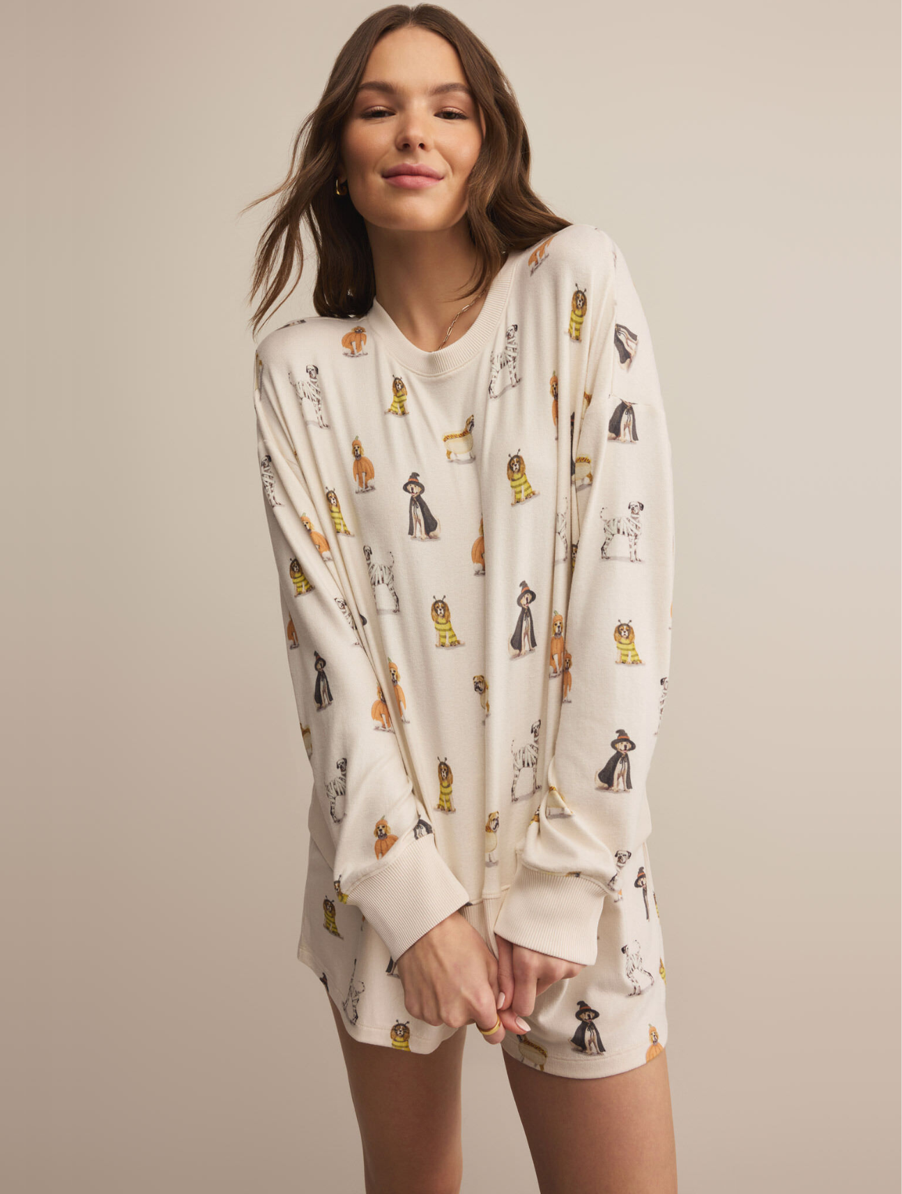 Elle Pup Long Sleeve Top