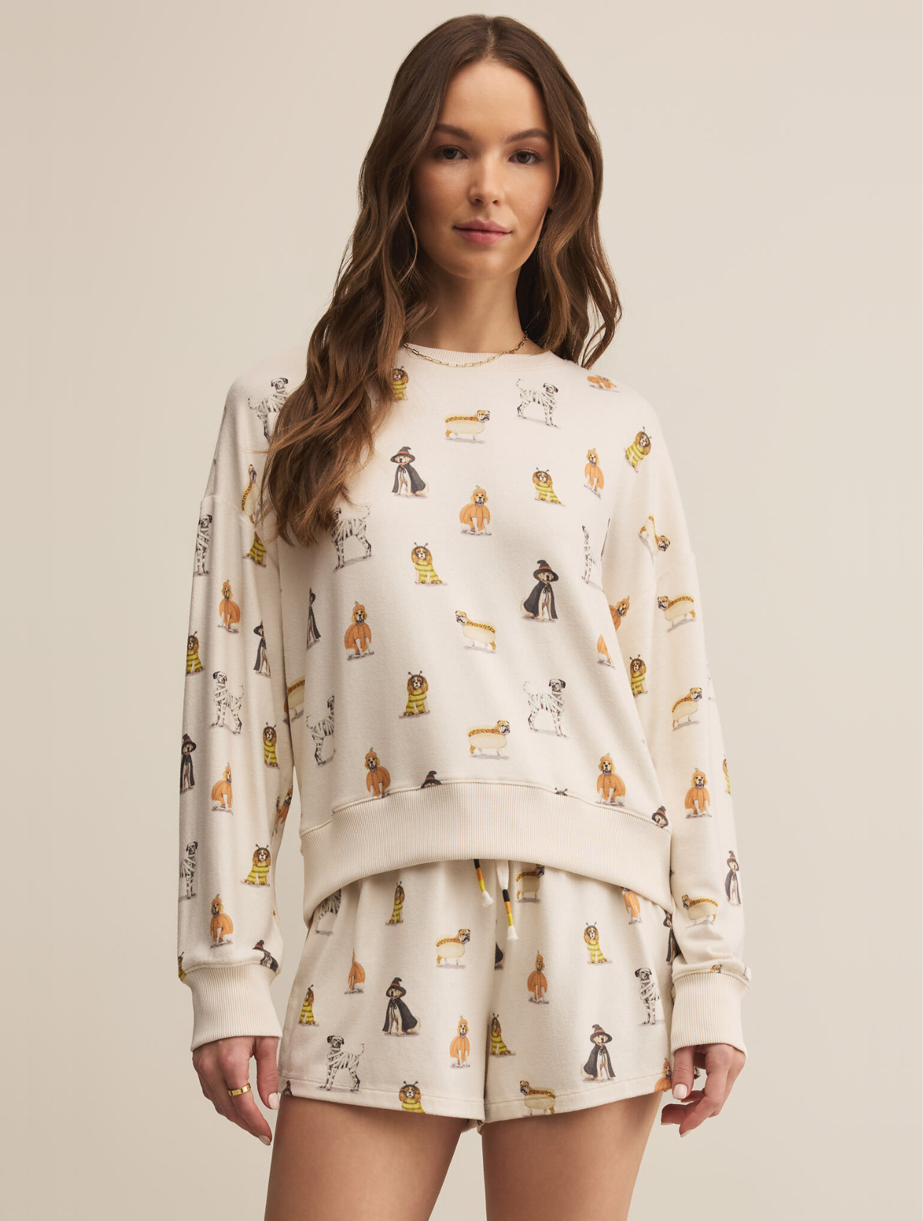 Elle Pup Long Sleeve Top
