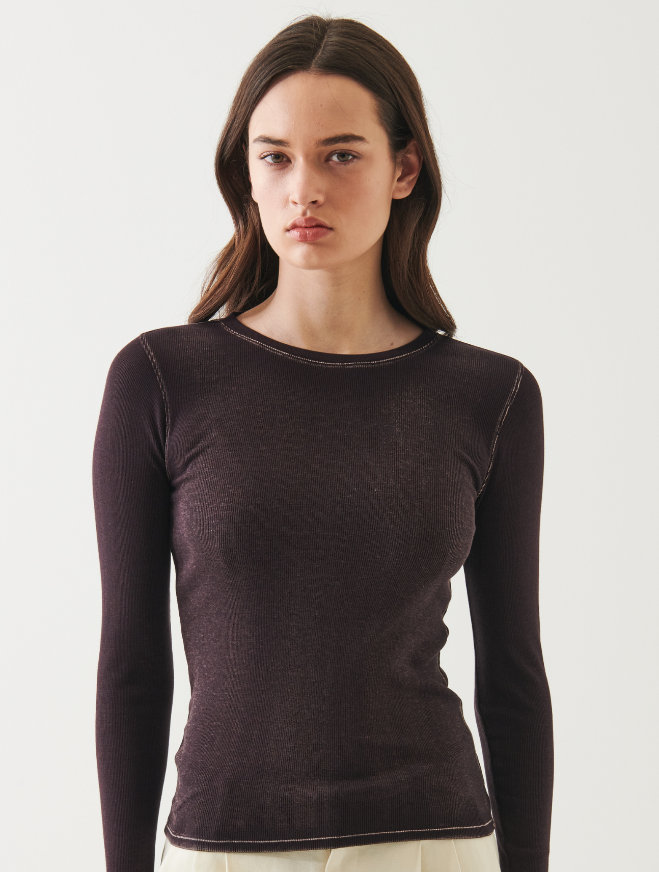 Vintage Rib Crew Long Sleeve