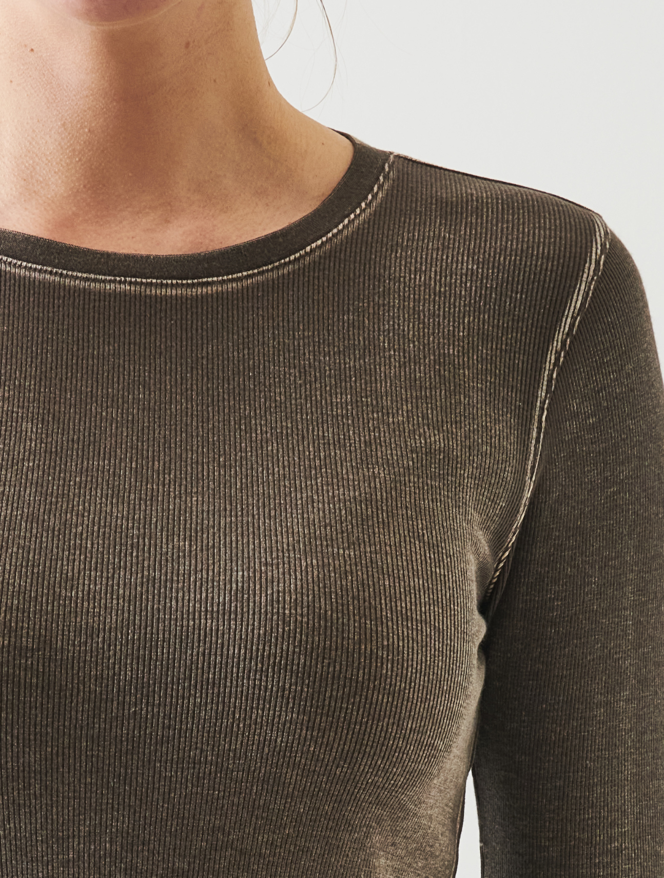 Vintage Rib Crew Long Sleeve