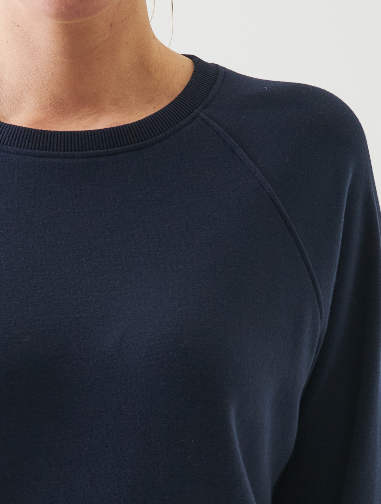 Brushed Pima Raglan Sweatshirt