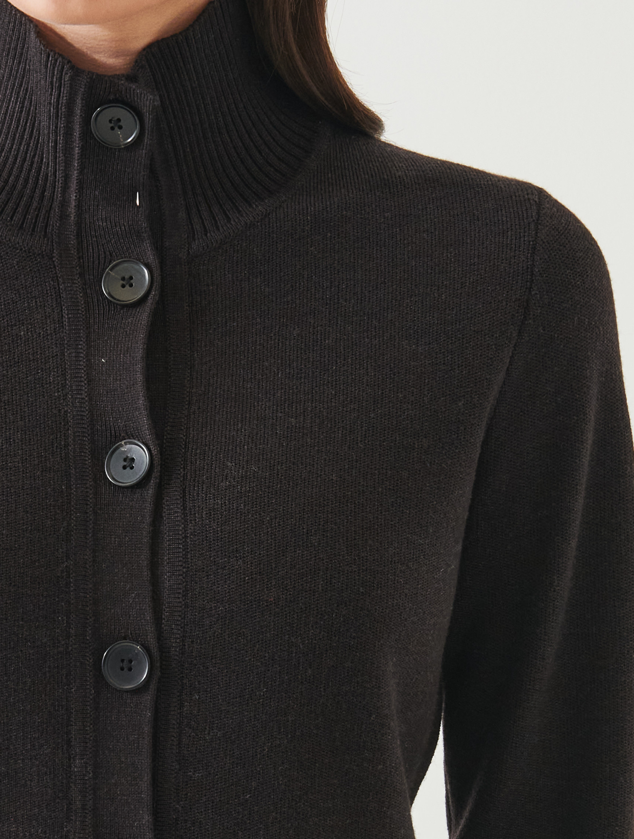 Merino Milano Button Up Cardigan
