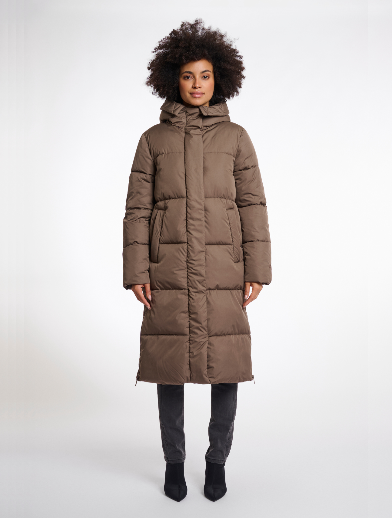 Tessa Long Hooded Padded Coat